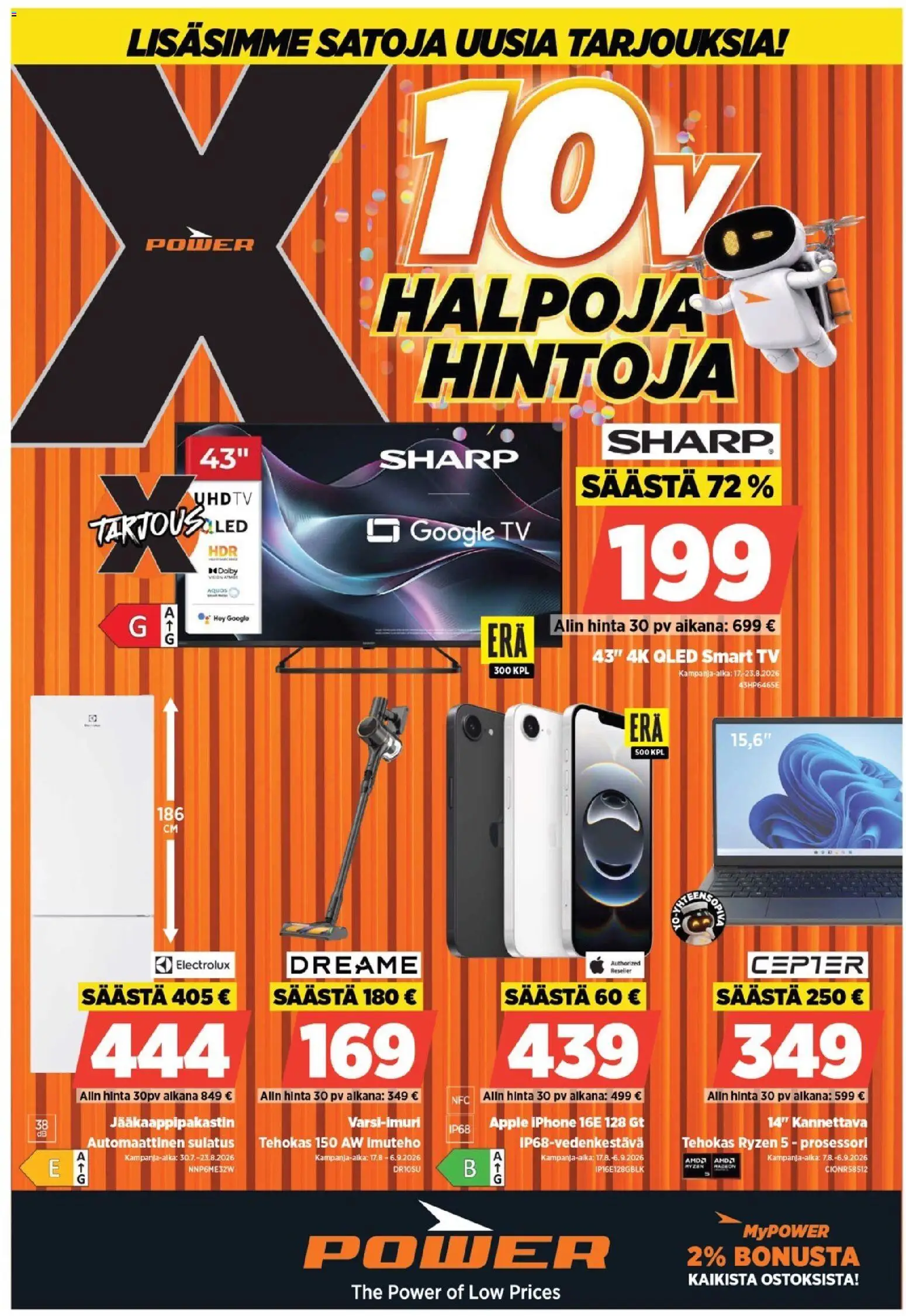 Power tarjoukset – voimassa 17/08/2026 alkaen | Sivu: 1