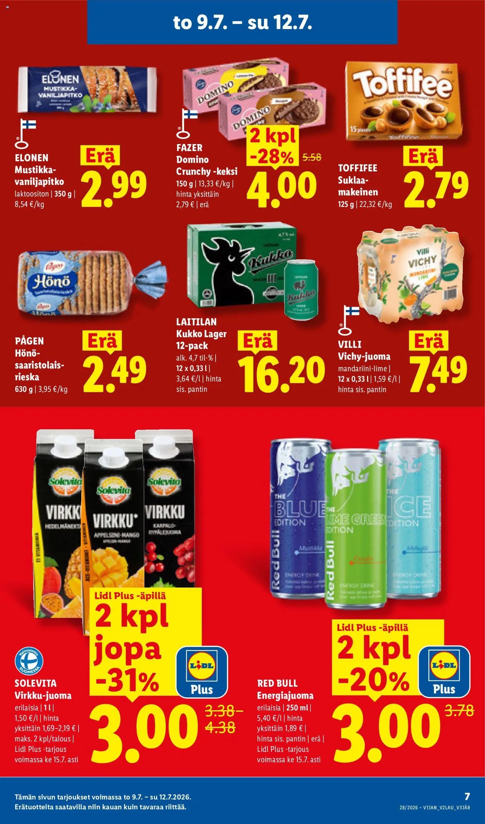 Lidl tarjoukset – voimassa 09/07/2026 alkaen | Sivu: 7