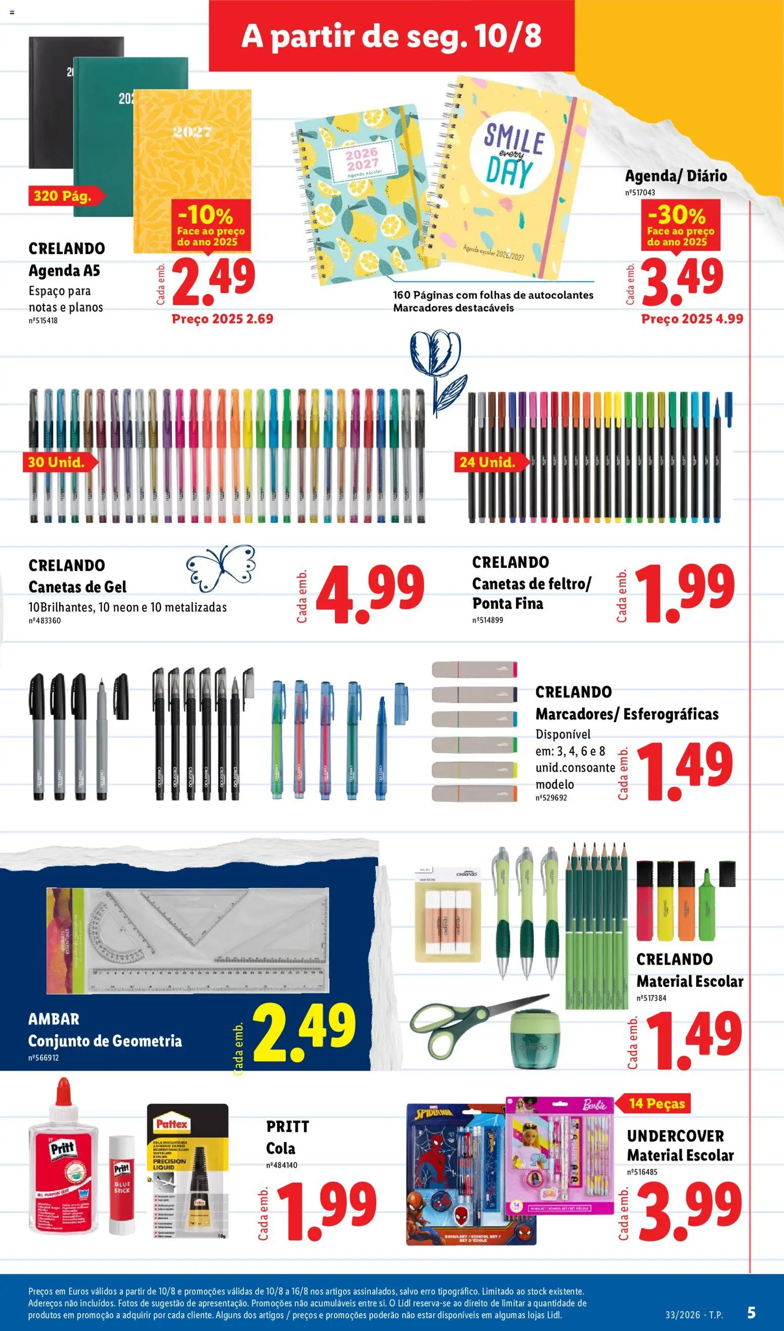 Lidl Novidades │ válido de 10/08/2026 | Página: 5 | Produtos: Notebook, Salame