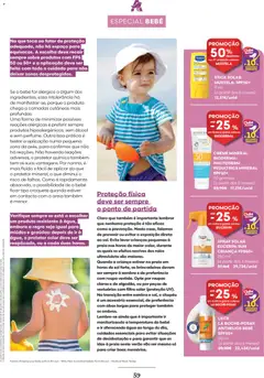 Pré-visualização Auchan - Solares  Especial Bebé válido de 01.06.2026 | Página: 59 | Produtos: Agua, Chapéu, Areia, Protetor solar