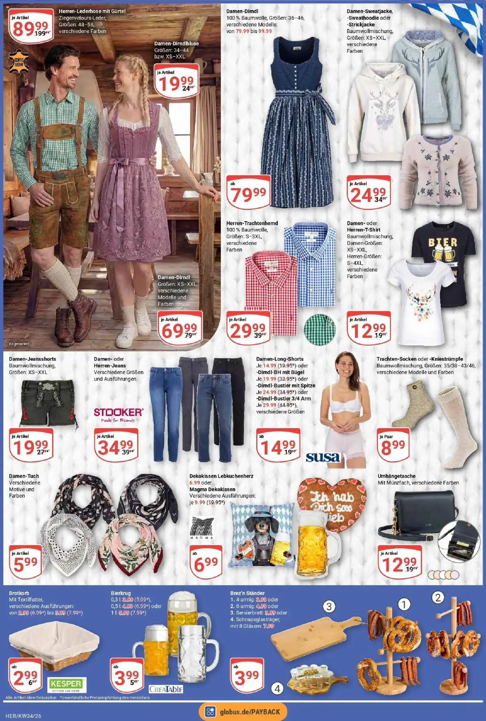 Globus Prospekt Hermsdorf (ab 17.08.2026) » Angebote online | Seite: 24 | Produkte: Kniestrümpfe, Bier, Gürtel, Strickjacke