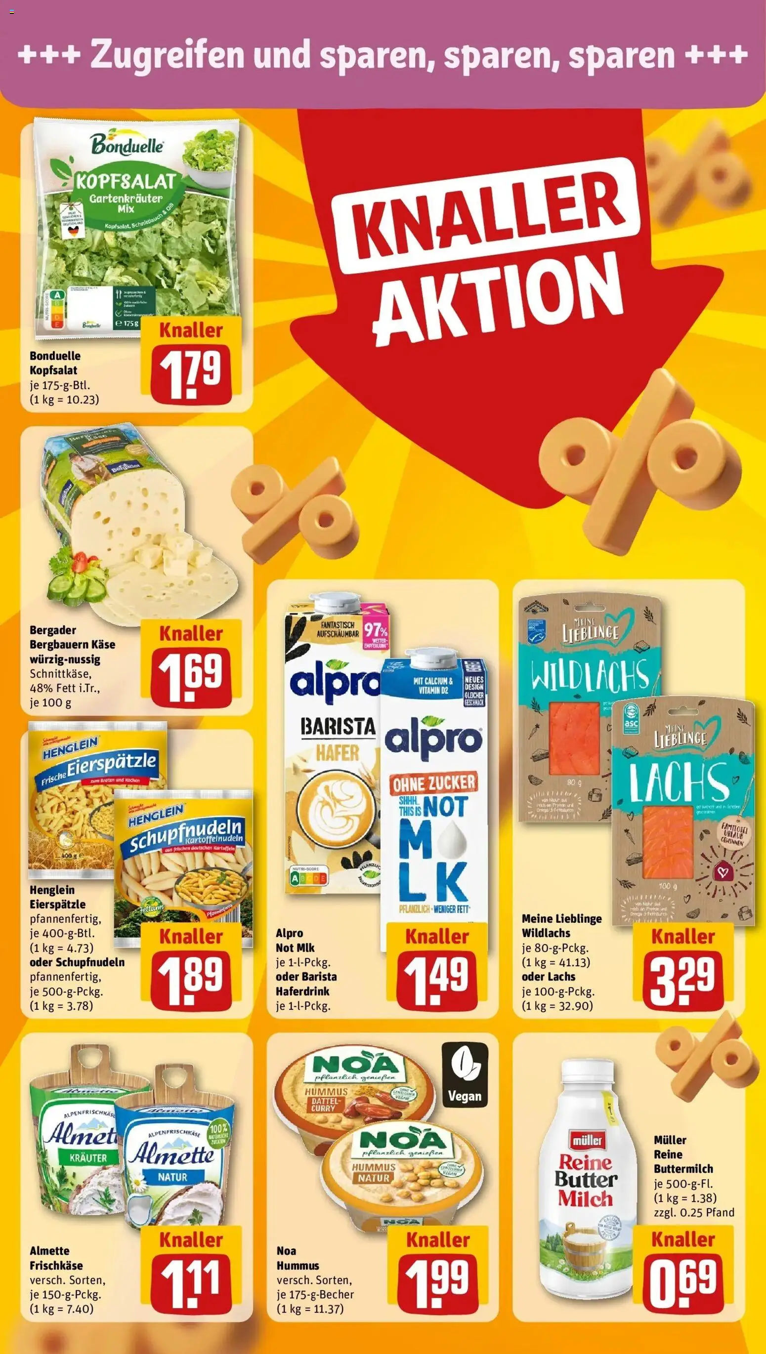REWE Prospekt ab 10.08.2026 zum Blättern » Angebote | Seite: 10 | Produkte: Almette, Haferdrink, Lachs, Kartoffeln