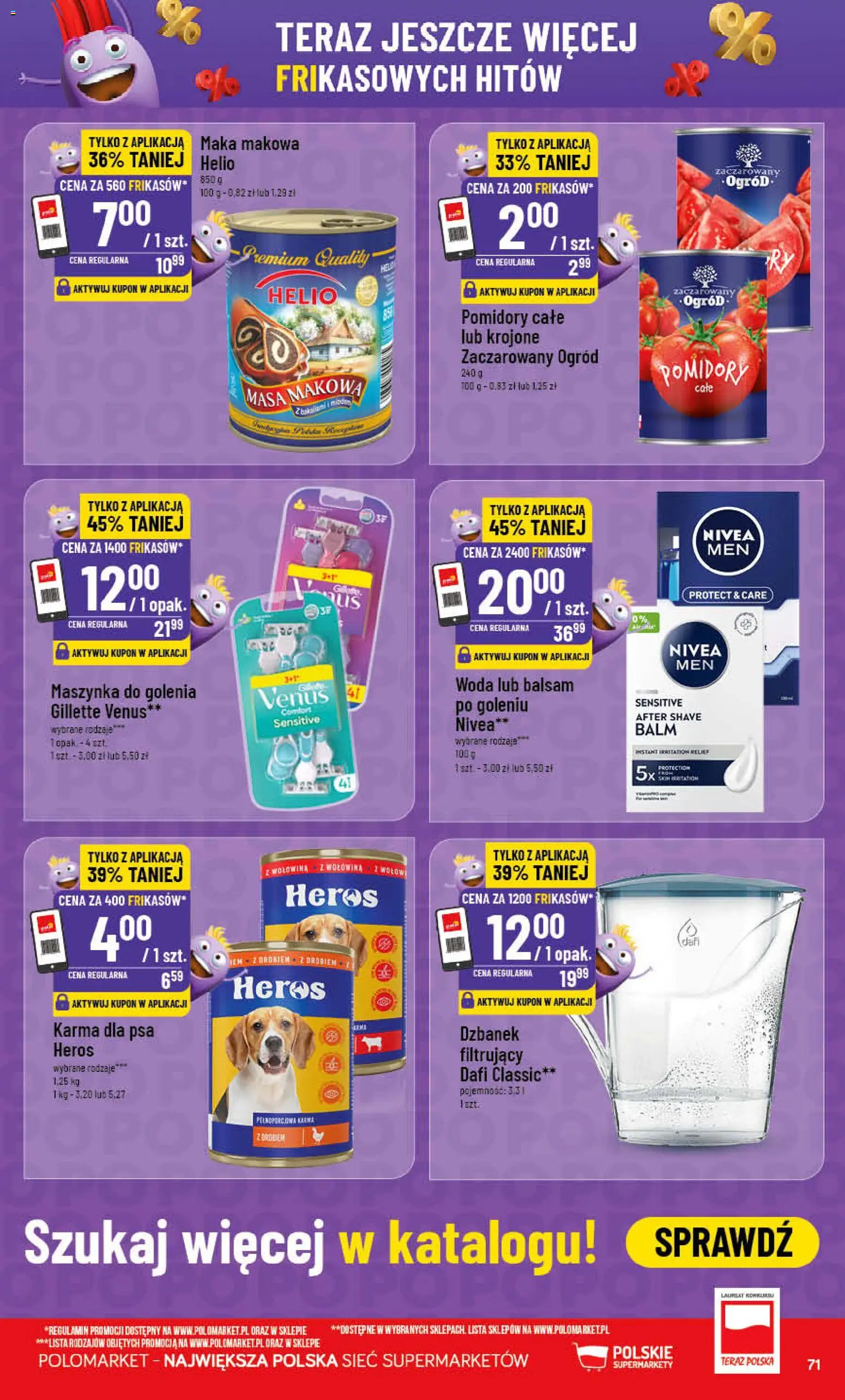 POLOmarket gazetka od 06.05.2026 | Strona: 71 | Produkty: Masa makowa, Maszynka do golenia, Karma dla psa, Pomidory