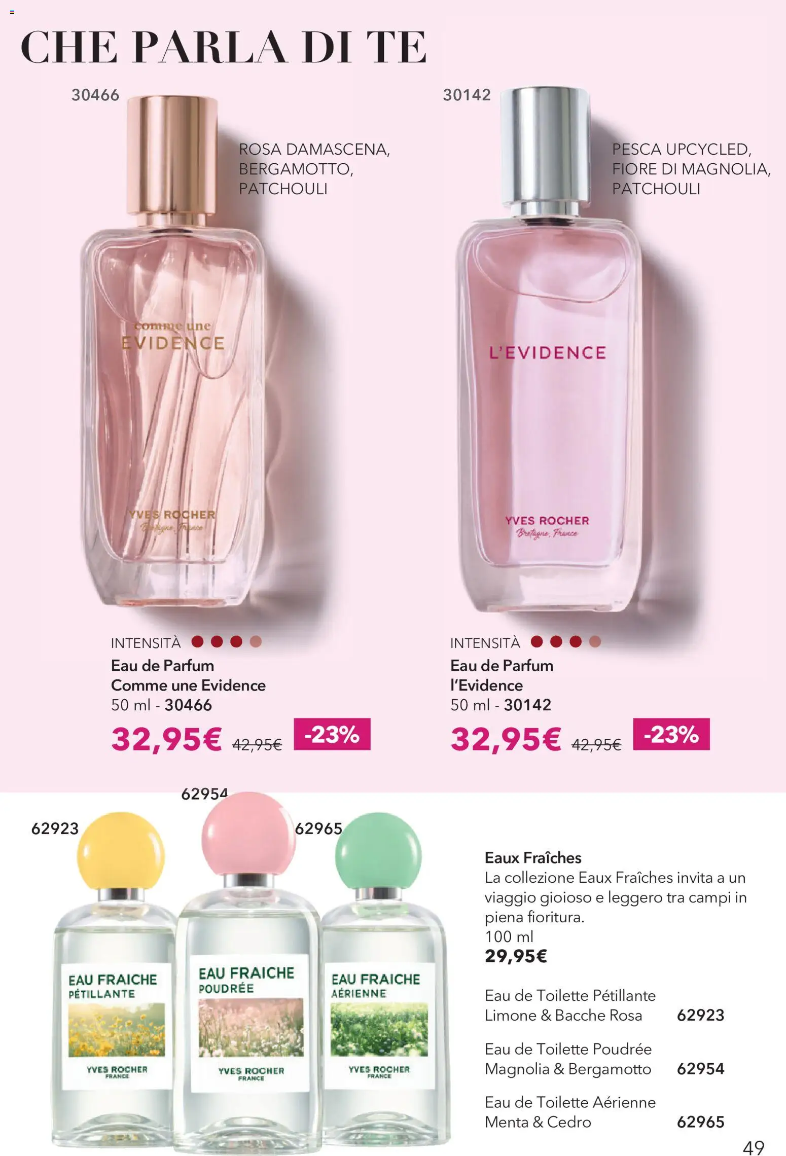 Volantino Yves Rocher del 31/08/2026 | Pagina: 49 | Prodotti: Tè, Limone, Pesca, Menta