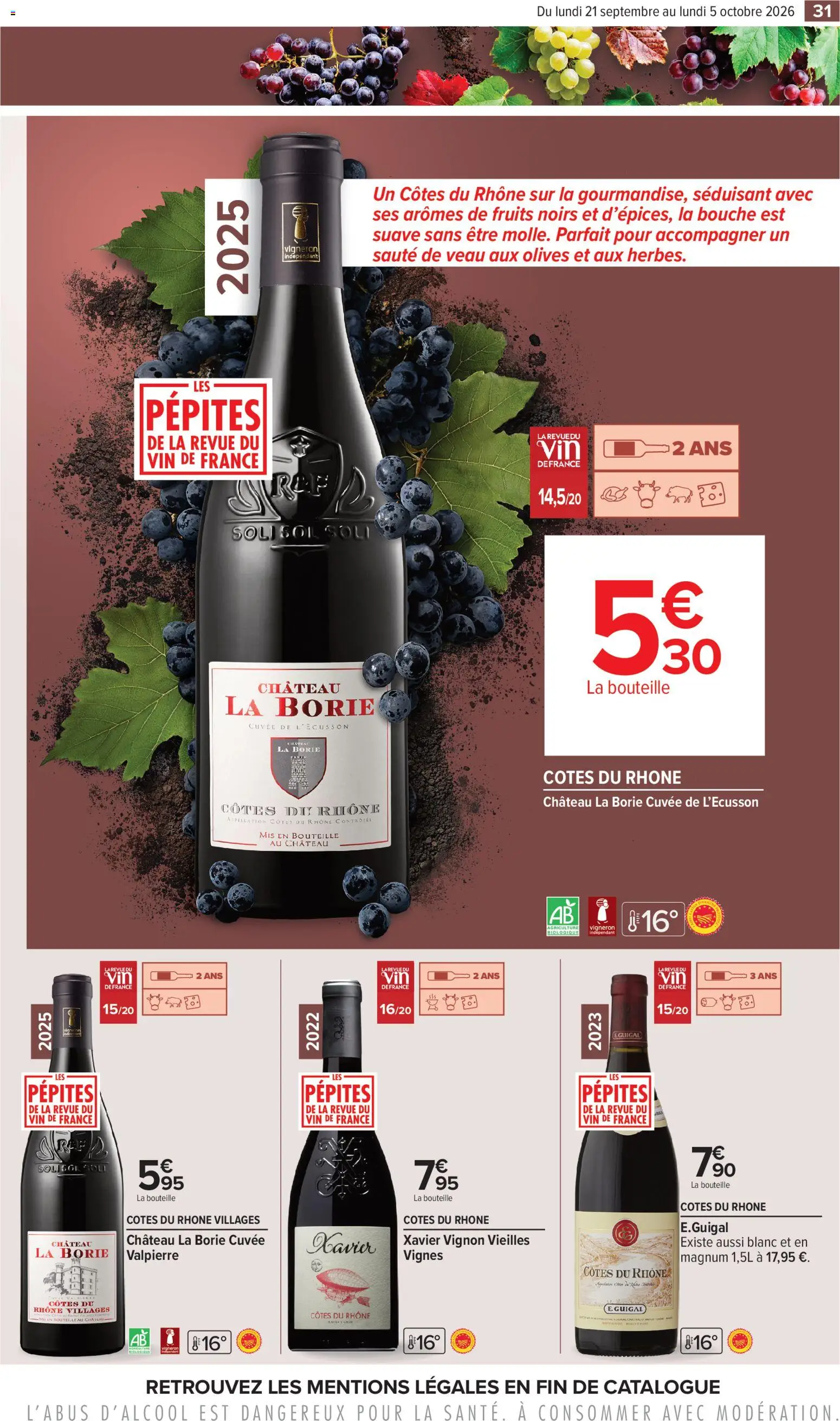 {H1} | Page: 31 | Produits: Olives, Bouteille, Magnum, Vin