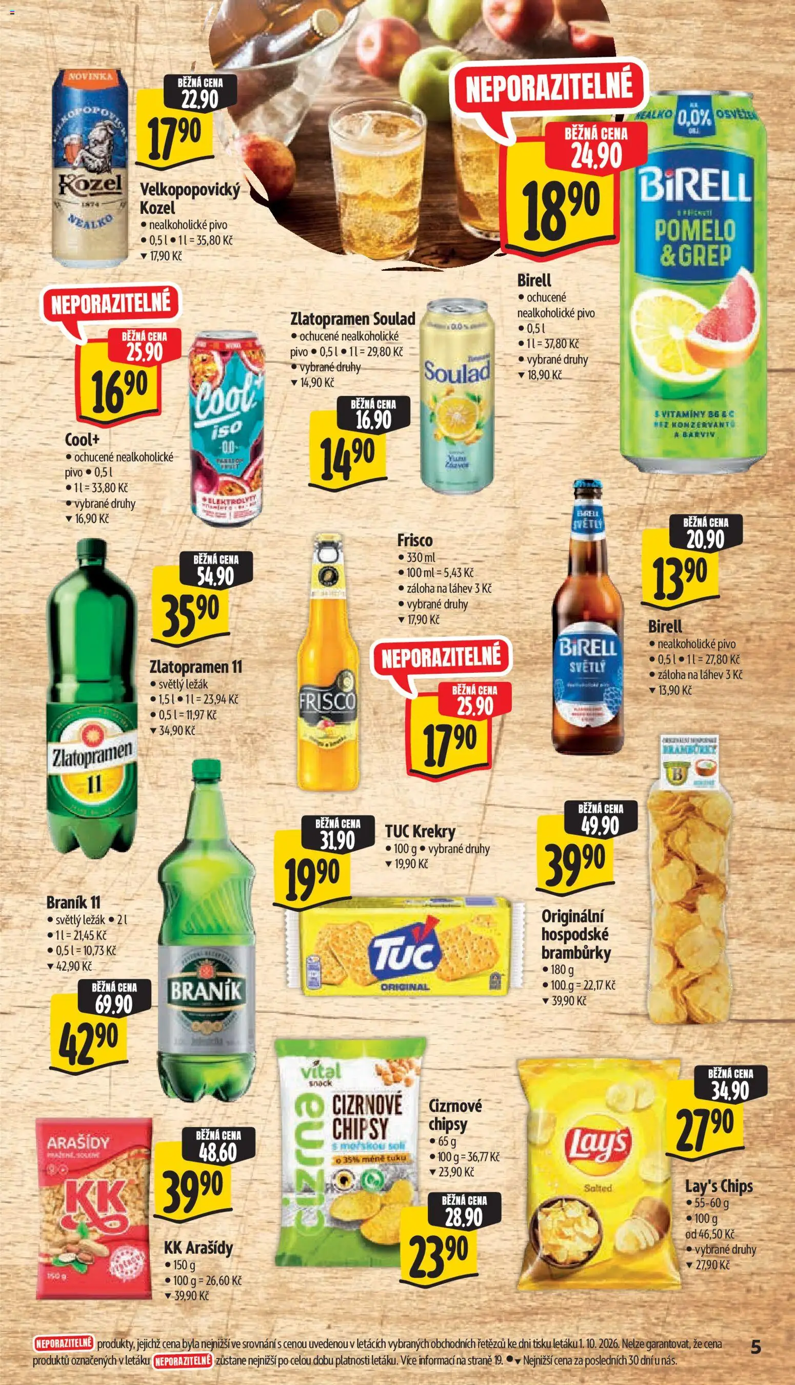 Albert leták - Supermarket Frenštát pod Radhoštěm od 07.10.2026 | Strana: 15 | Produkty: Pomelo, Birell, Frisco, Nealkoholické pivo