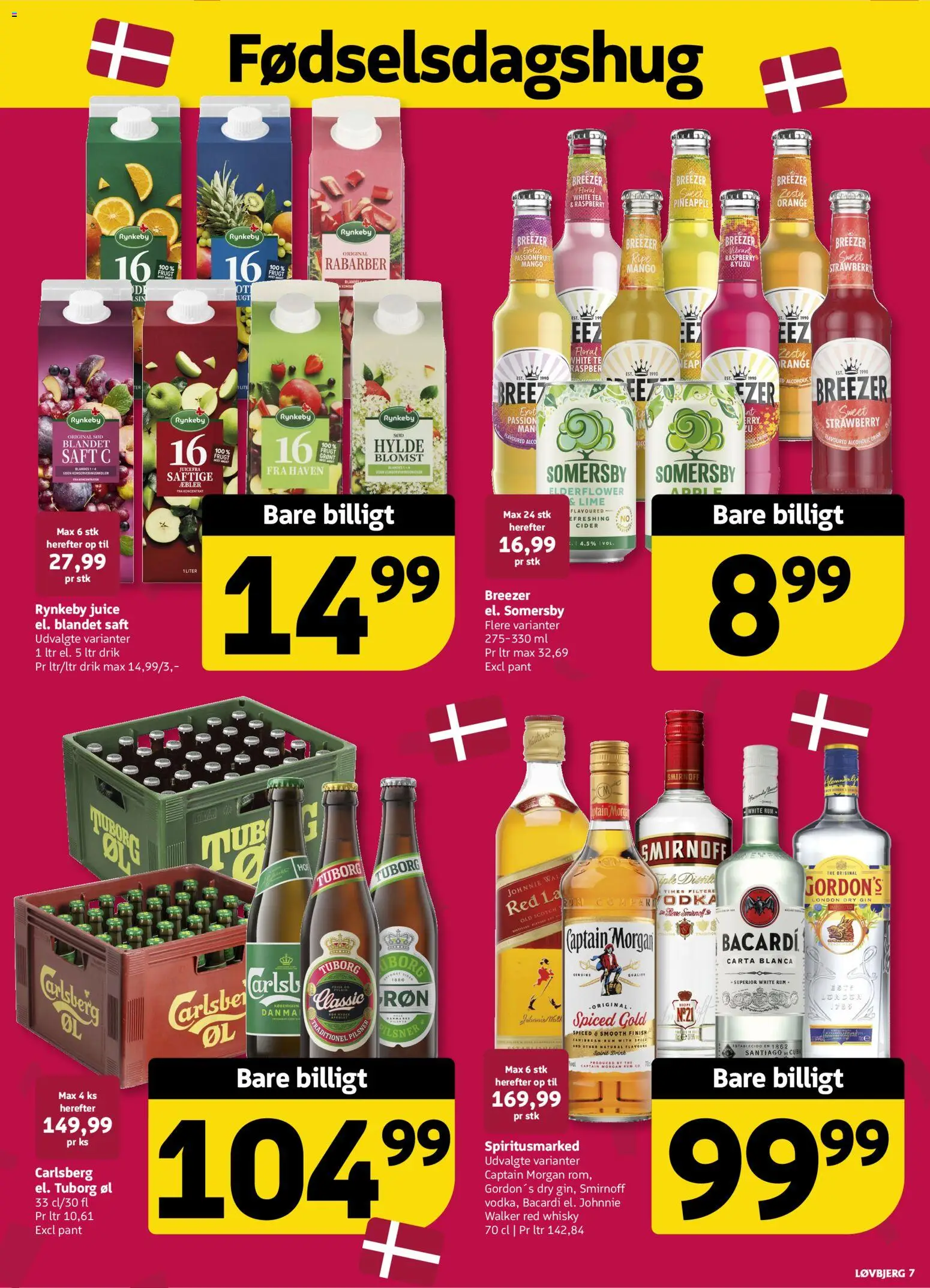 Løvbjerg tilbudsavis – gyldig fra 28/08/2026 | Side: 7 | Produkter: Øl, Æbler, Cider, Captain Morgan