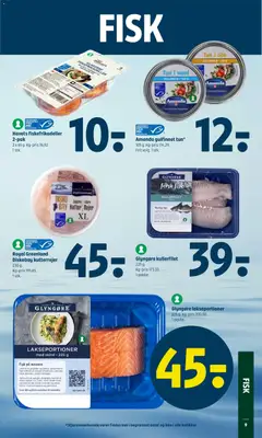 Havets fiskefrikadeller, 2-pak fiskefrikadeller, 2 x 65 g gyldig fra 14.05.2026 | Side: 11 | Produkter: Olie, Fisk, Tun, Rejer