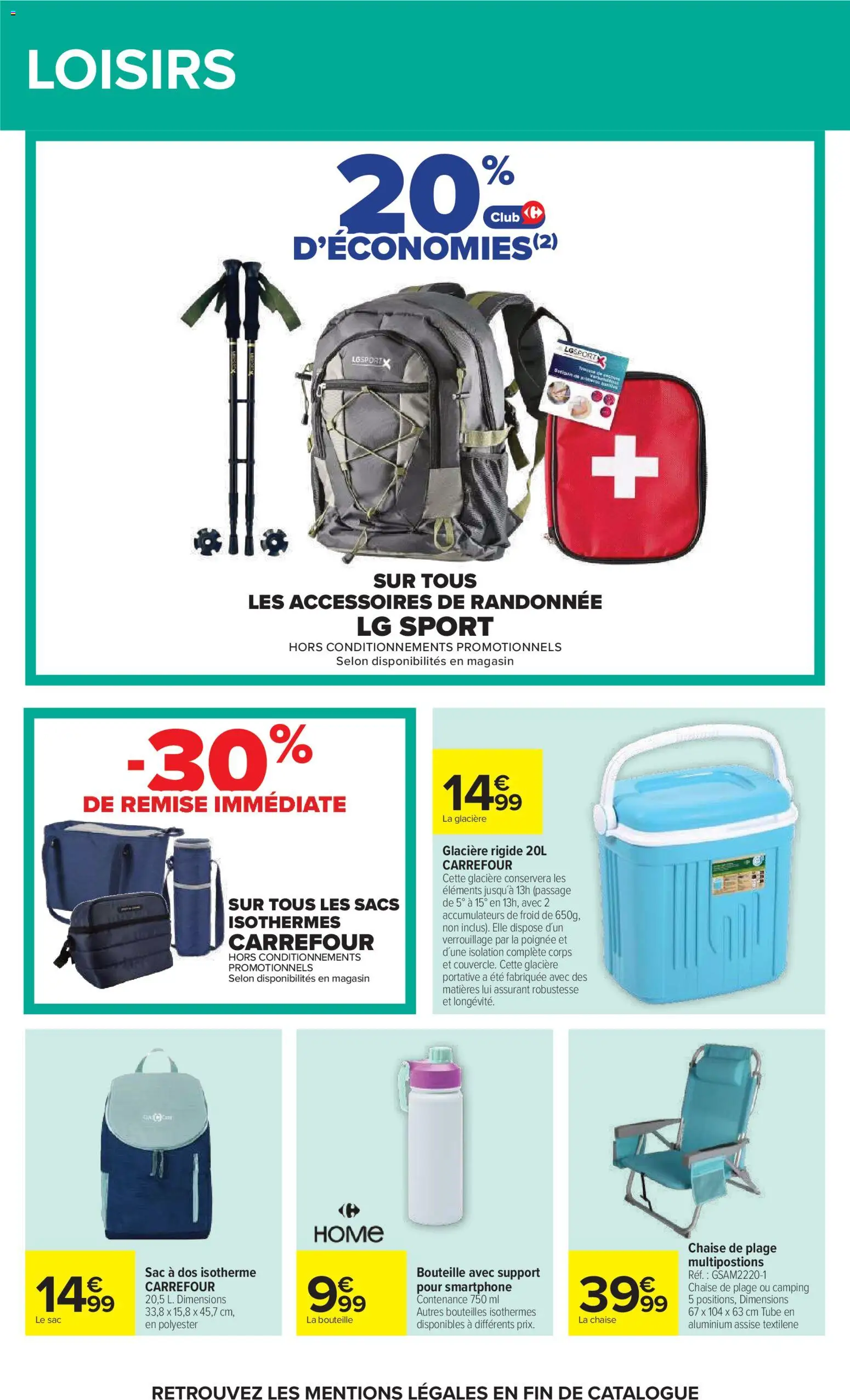 {H1} | Page: 65 | Produits: Smartphone, Sac, Glacière, Chaise