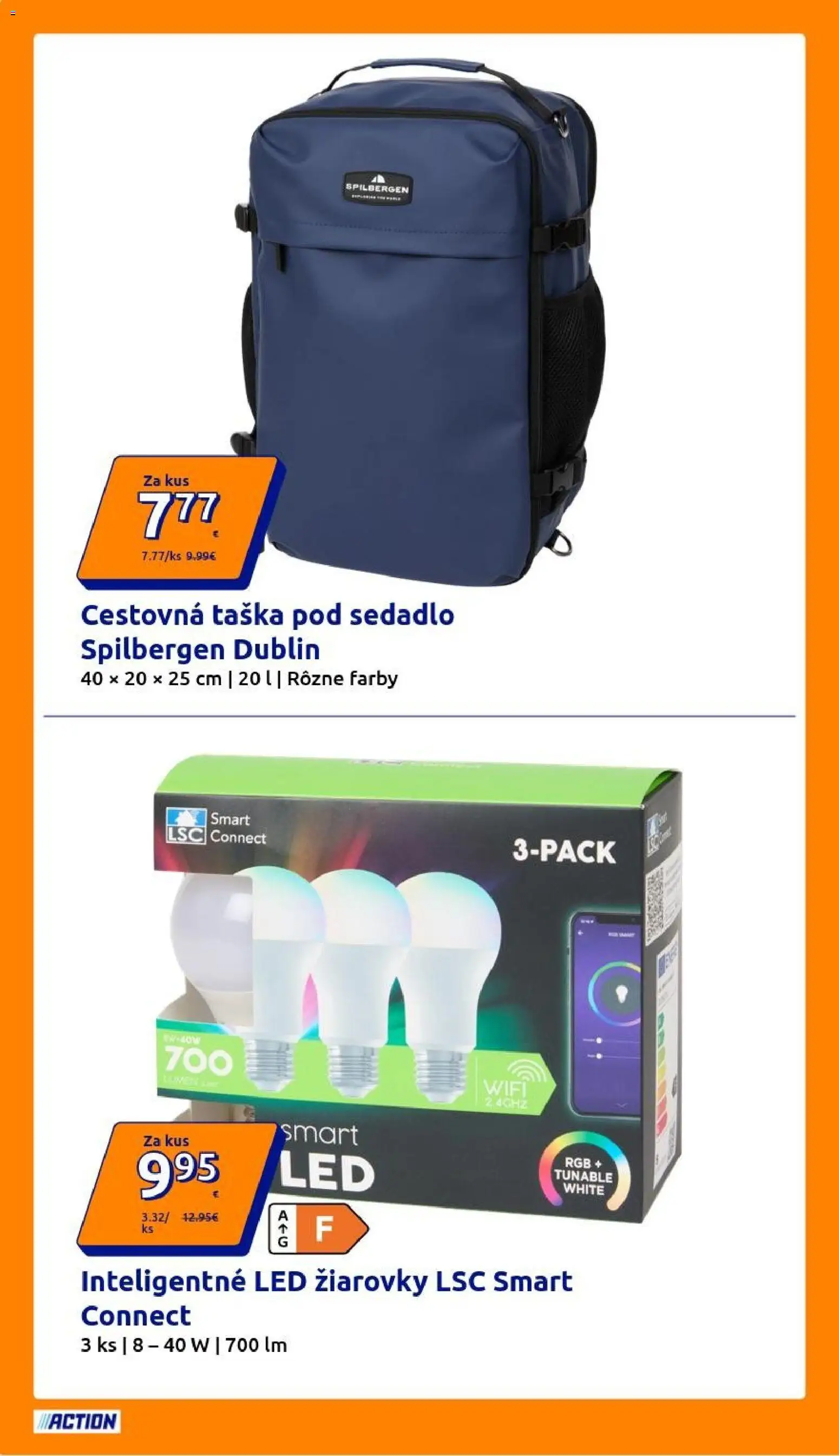 Nové Action akcie – leták je platný od 14.10.2026 | Strana: 6 | Produkty: Led žiarovky, Žiarovky, Led, Cestovná taška