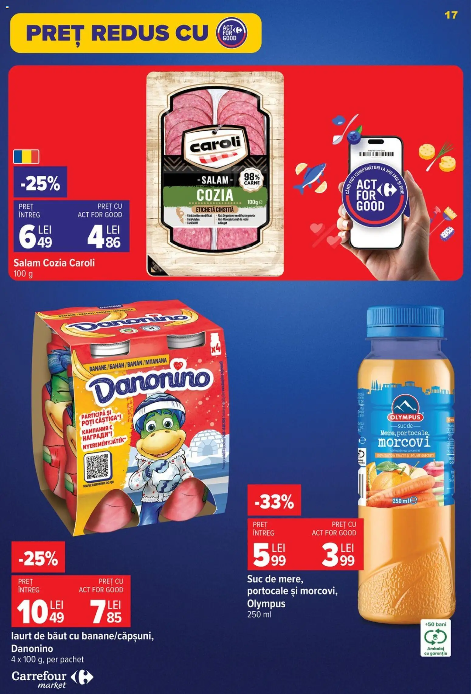 Noul catalog Carrefour – valabil de la 22.07.2026 | Pagină: 17 | Produse: Suc, Portocale, Morcovi, Legume