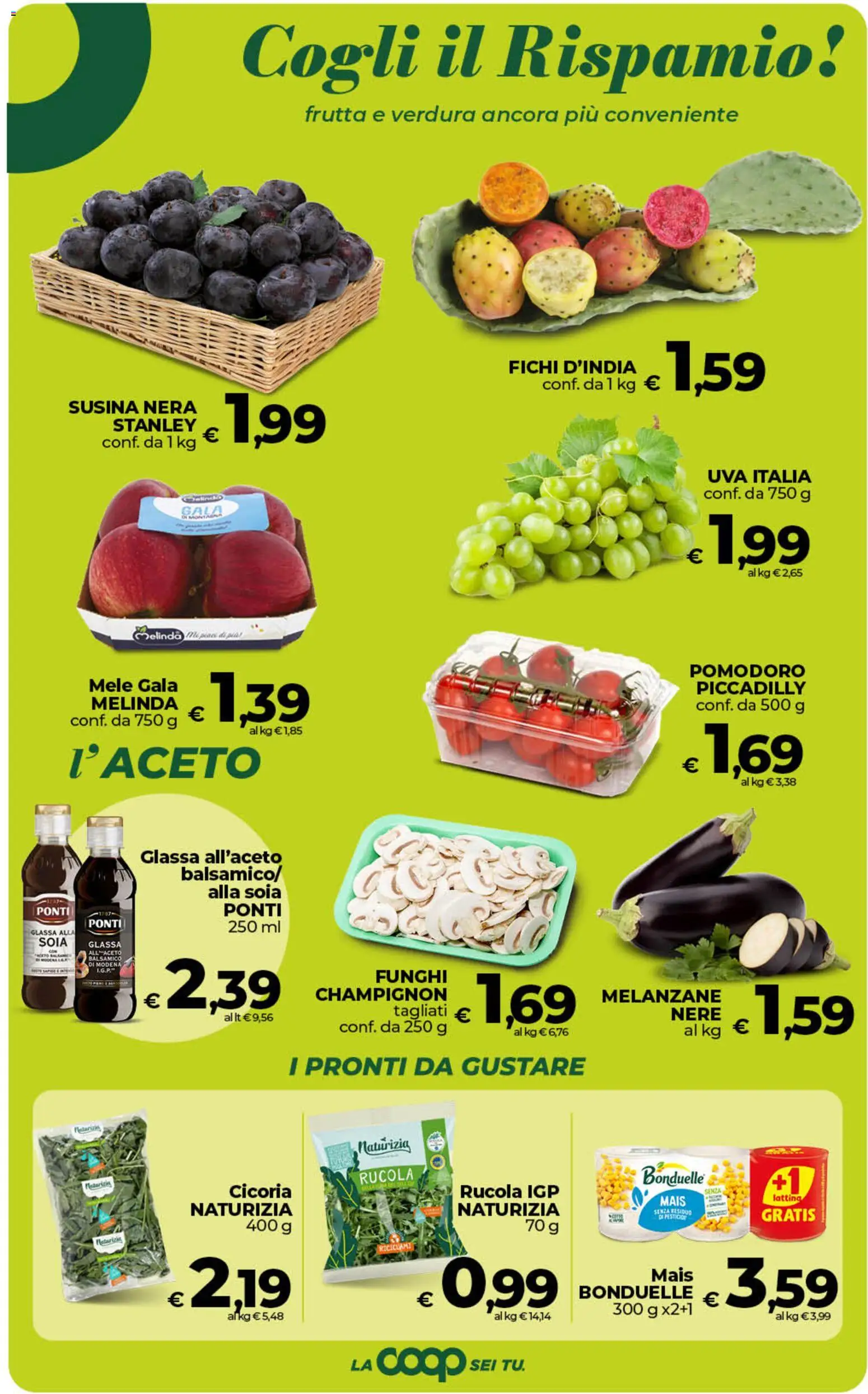 Volantino COOP del 11/09/2026 | Pagina: 28 | Prodotti: Mele, Frutta, Pomodoro, Melanzane
