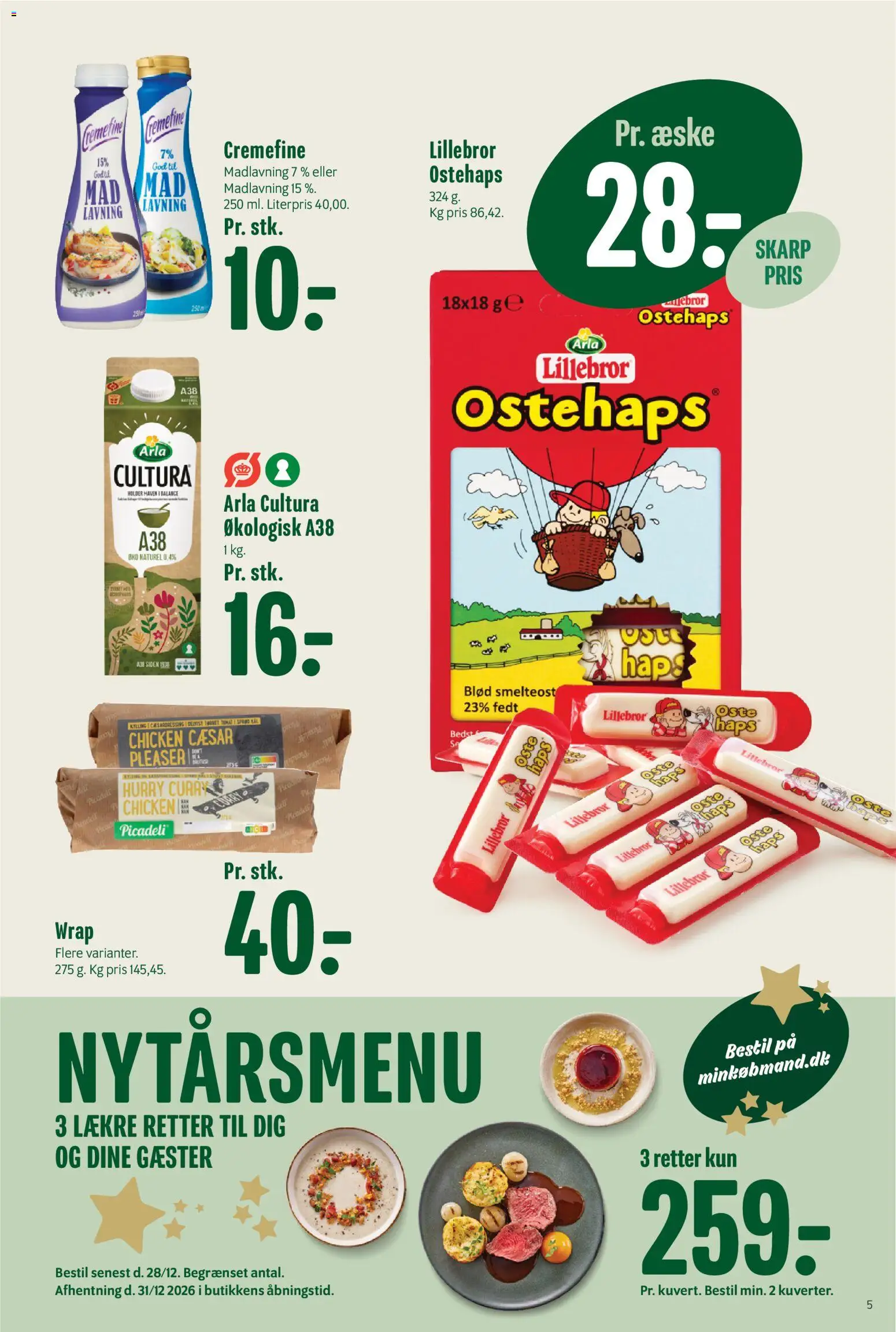 Min Købmand tilbudsavis – gyldig fra 23/10/2026 | Side: 5 | Produkter: Ostehaps