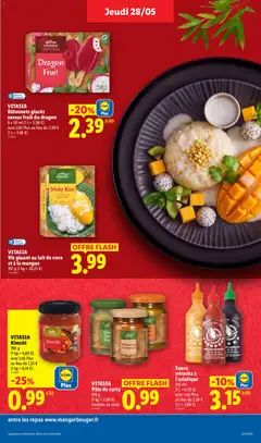 LIDL - Prévisualisation de VITASIA Riz gluant au lait de coco et à la mangue, 197 g (1 kg = 20,25 €) valide à partir de 28.05.2026 | Page: 21