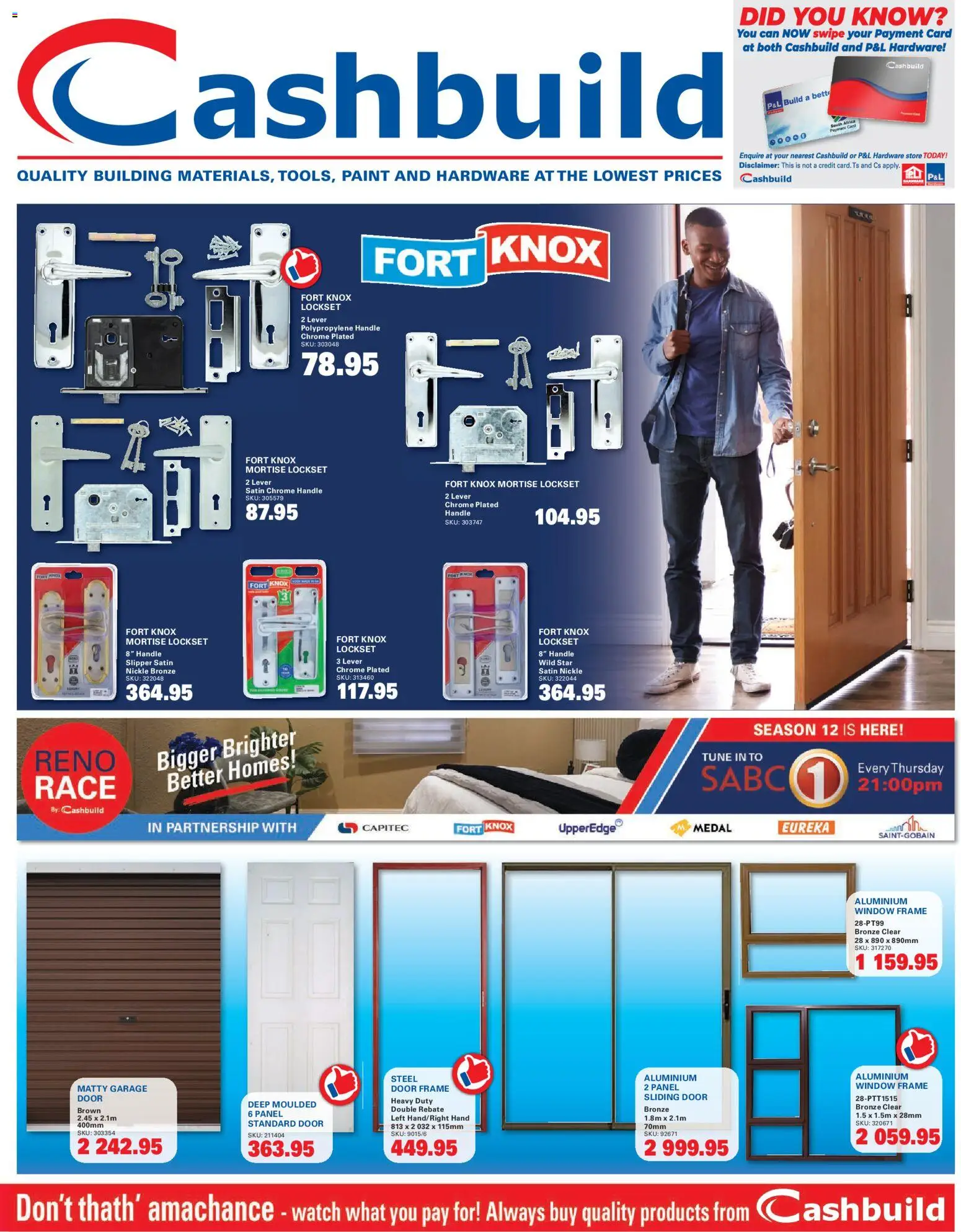New Cashbuild catalogue – valid from 19/10/2026 | Page: 1 | Products: Watch, Frame, Door frame, Paint