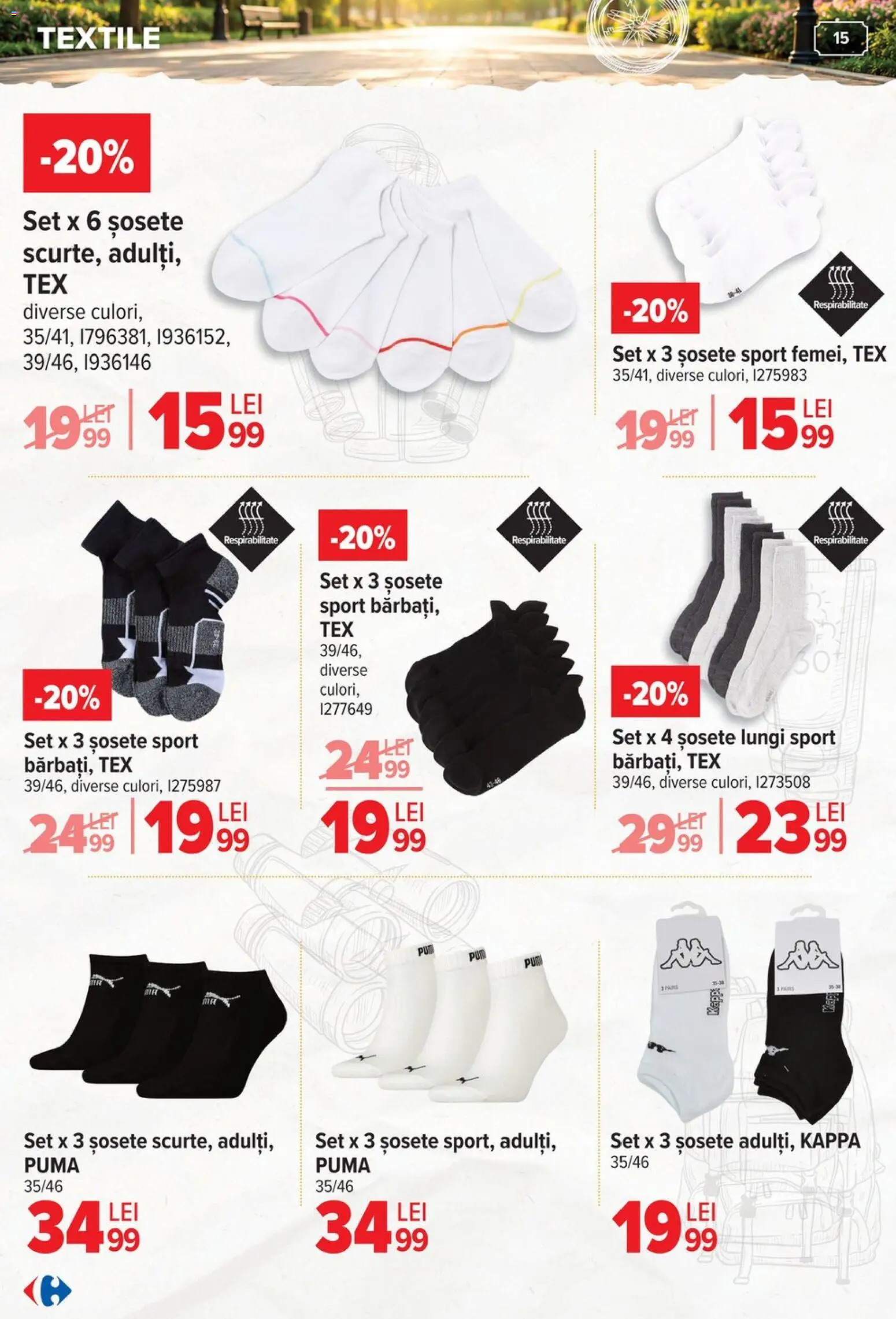 Noul catalog Carrefour – valabil de la 03.06.2026 | Pagină: 16 | Produse: Șosete