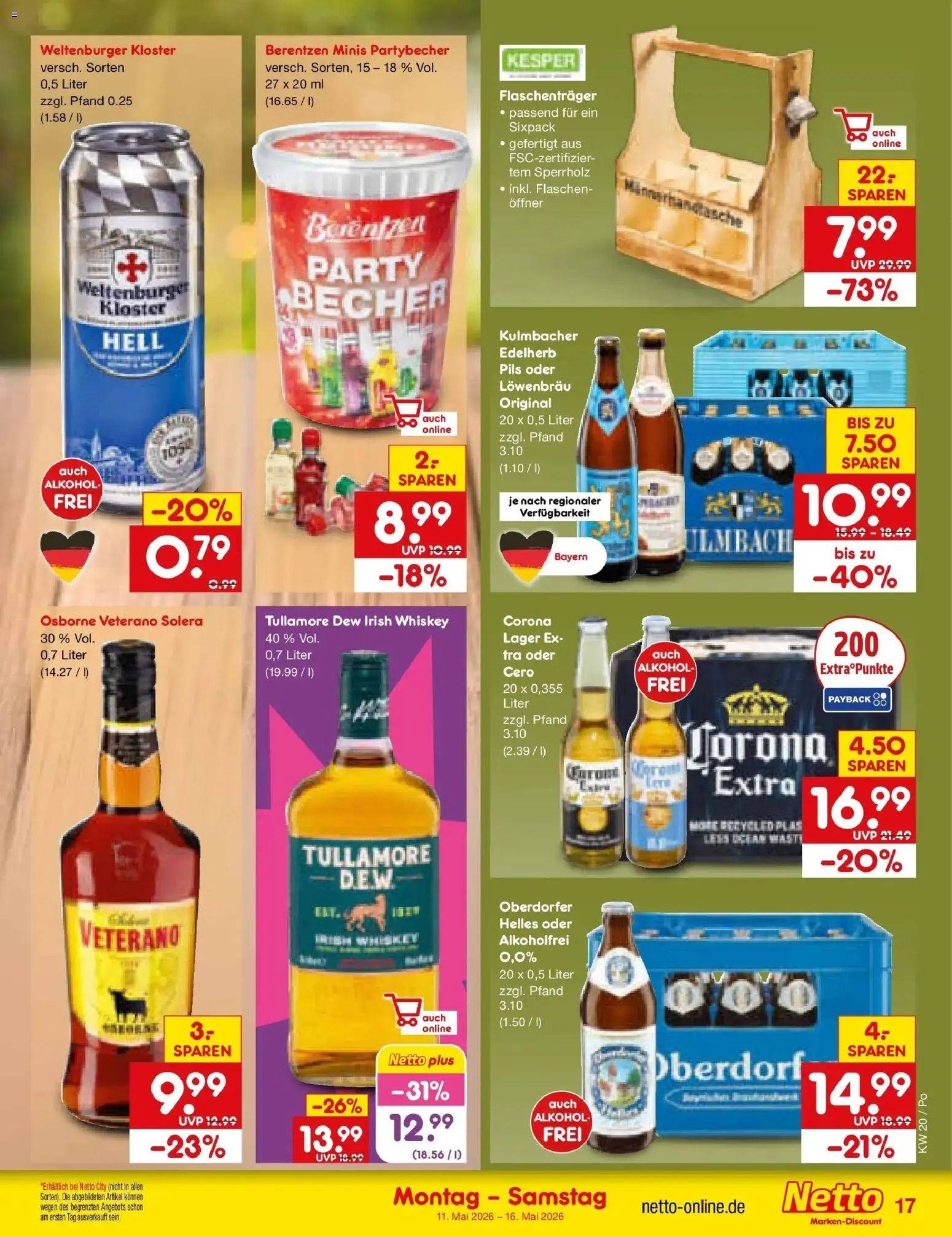 Netto Marken-Discount Prospekt Selb	 – gültig ab 10.05.2026 | Seite: 24 | Produkte: Osborne, Pils, Whiskey, Berentzen