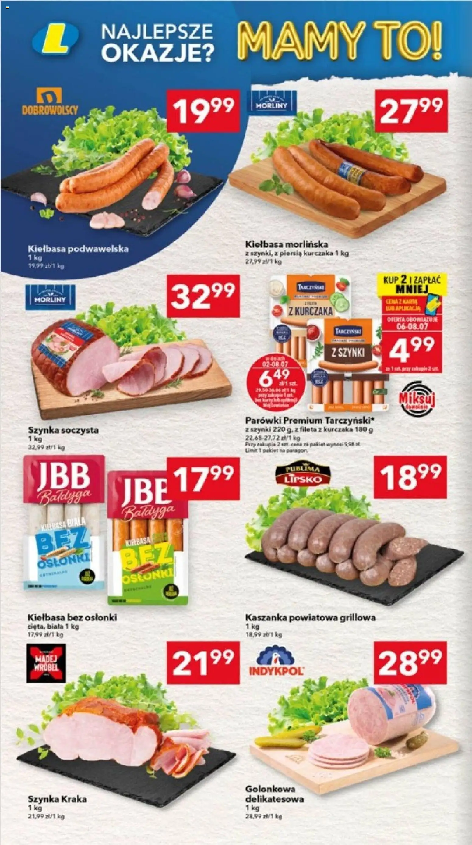 Lewiatan gazetka - Lublin od 02.07.2026 | Strona: 2 | Produkty: Karta, Kaszanka, Szynka, Biała kiełbasa