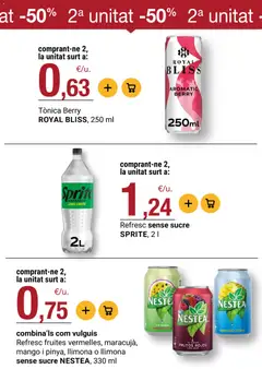 Vista previa Bonpreu folleto válido desde el 25/08/2026 | Página: 74 | Productos: Frutos rojos, Té, Mango, Azúcar