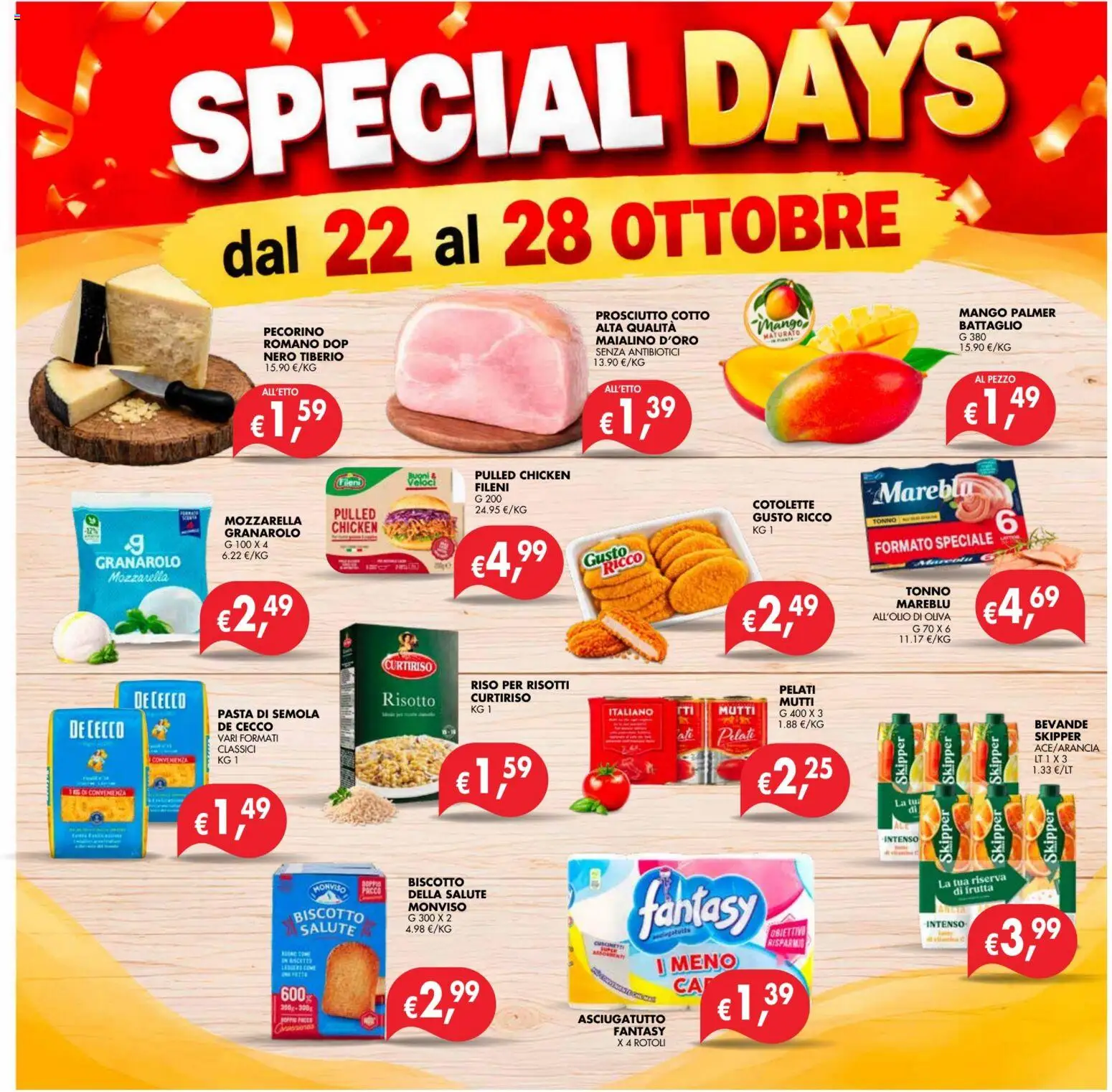 Volantino Coal del 22/10/2026 | Pagina: 2 | Prodotti: Riso, Tonno, Asciugatutto, Pecorino