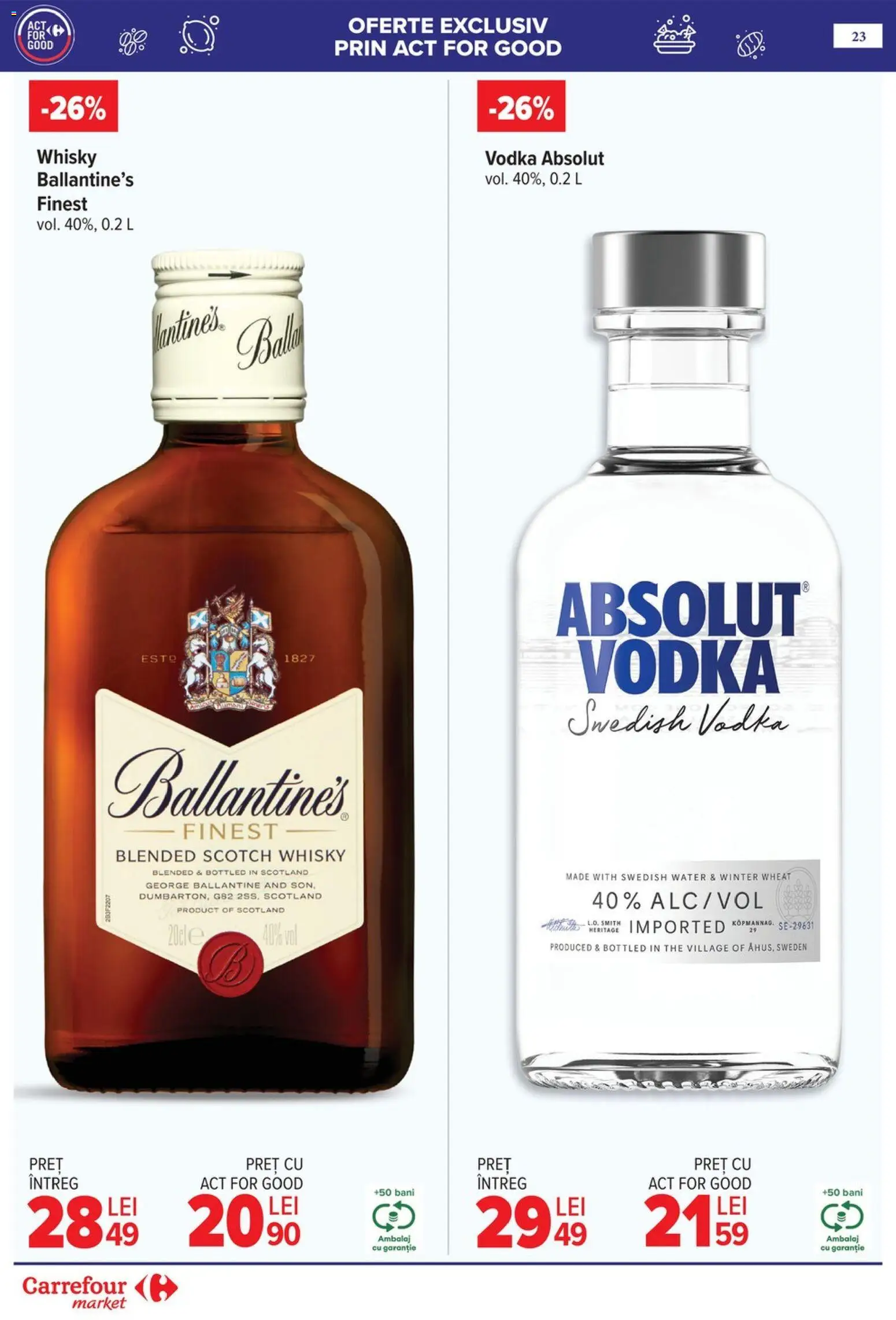 Noul catalog Carrefour – valabil de la 06.05.2026 | Pagină: 26 | Produse: Vodka