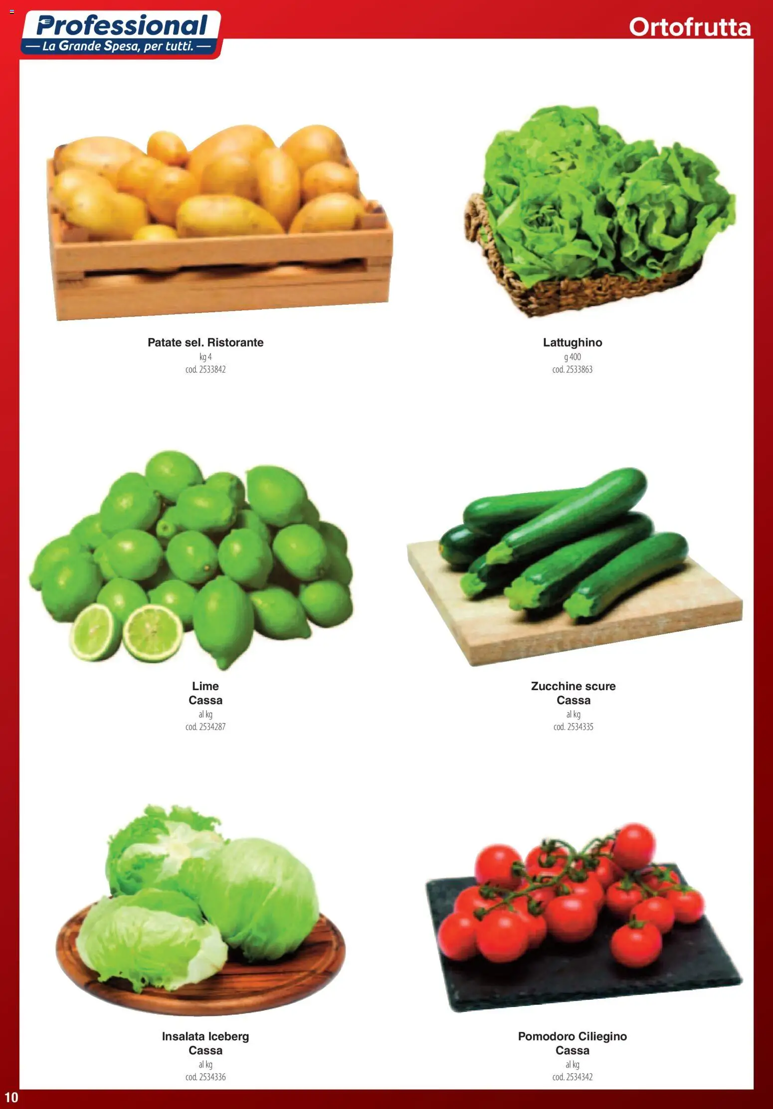 Volantino Carrefour del 01.06.2026 | Pagina: 10 | Prodotti: Insalata, Patate, Pomodoro, Zucchine