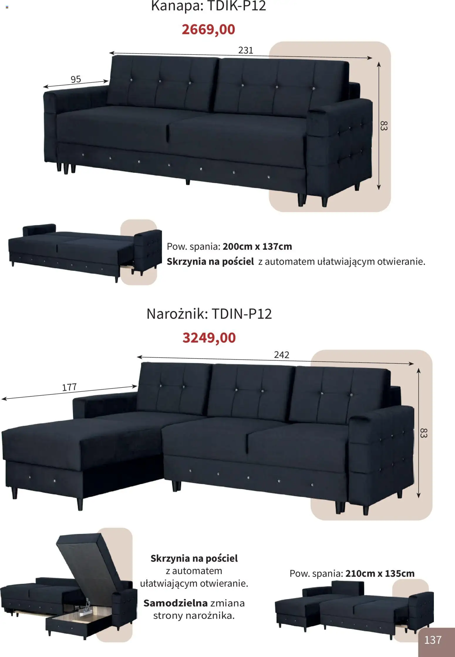 Bodzio Katalog od 01.08.2026 | Strona: 137 | Produkty: Pościel, Kanapa