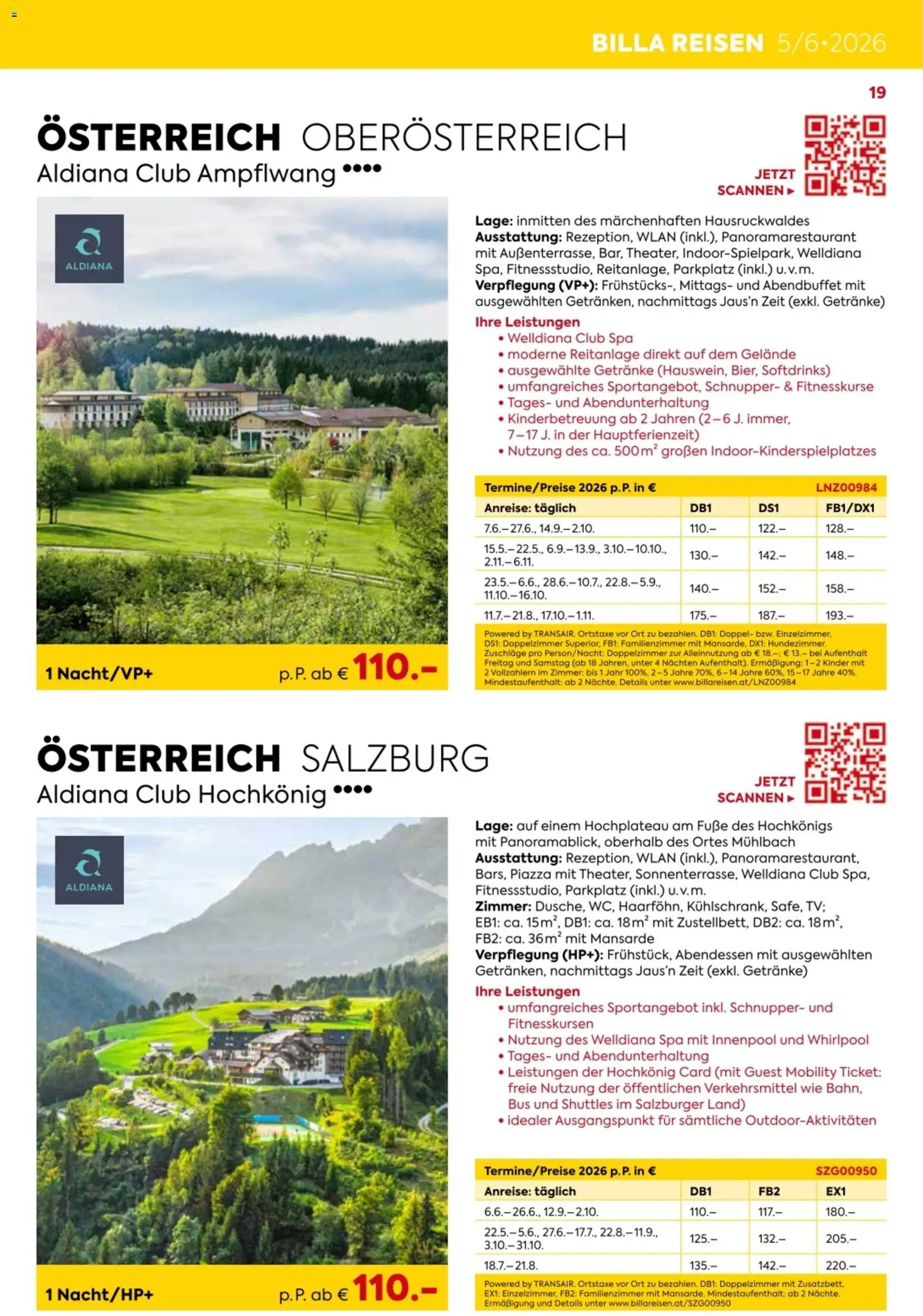 Billa - Billa Reise Kreuzfahrten Rundreise Erlebnisreisen gültig ab 18.05.2026 | Seite: 19