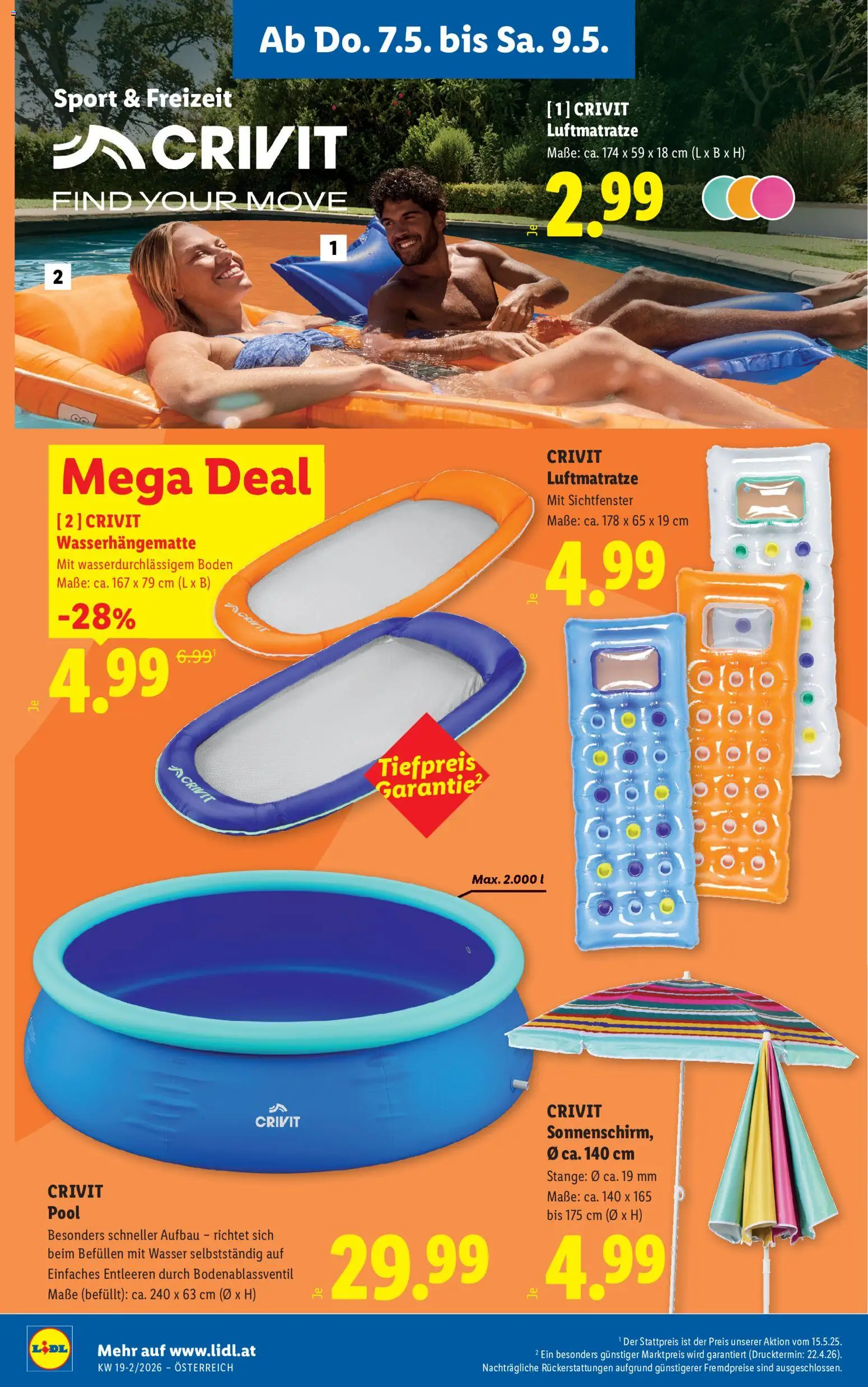 Lidl Flugblatt - Eisenstadt, Ebenfurth, Mattersburg gültig ab 07.05.2026 | Seite: 22 | Produkte: Wasser