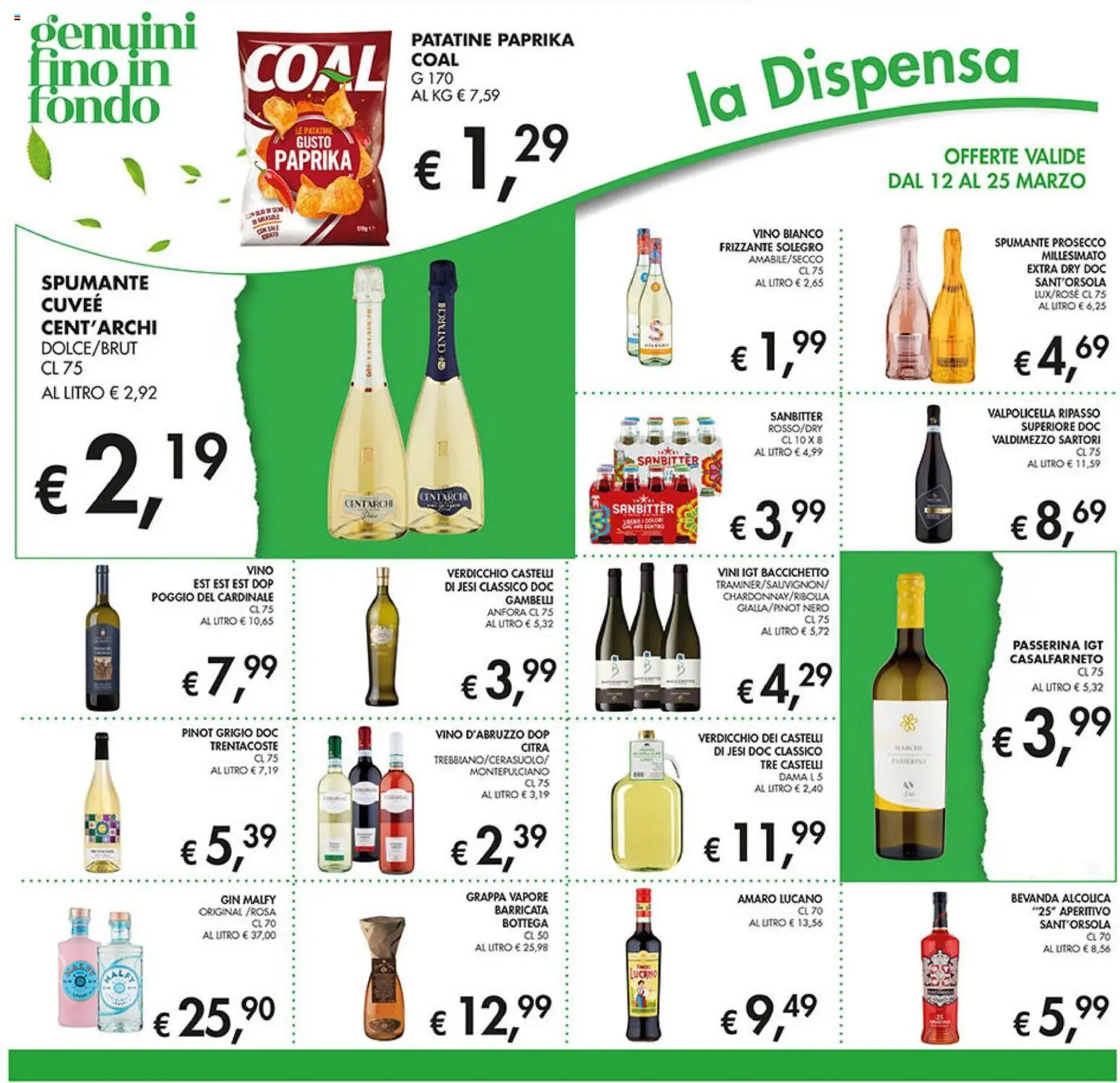 Volantino Coal del 12.03.2026 | Pagina: 12 | Prodotti: Prosecco, Spumante, Vino bianco, Aperitivo