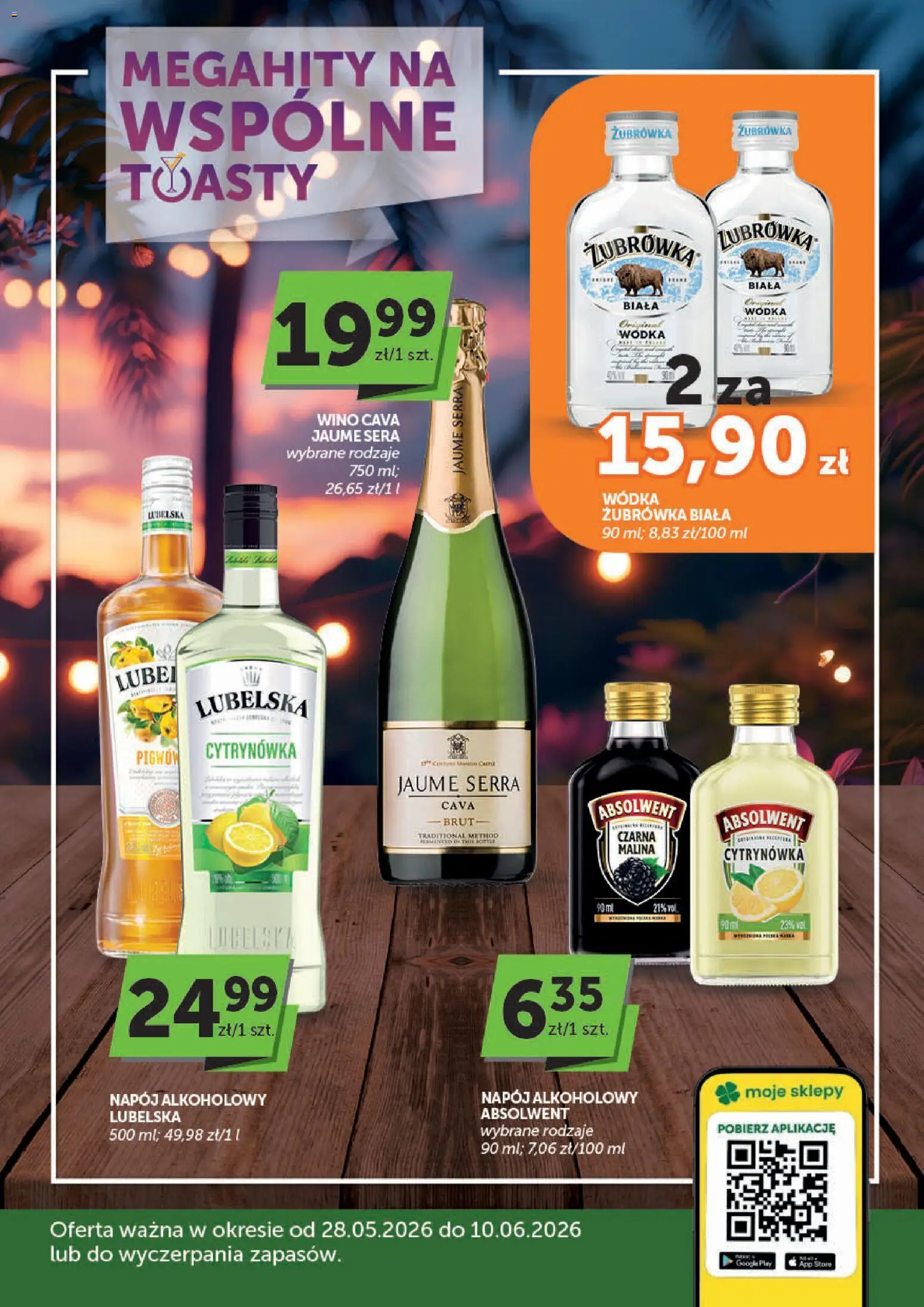 ABC gazetka - Oferta alkoholowa od 28.05.2026 | Strona: 1 | Produkty: Malina, Żubrówka, Wino, Wódka