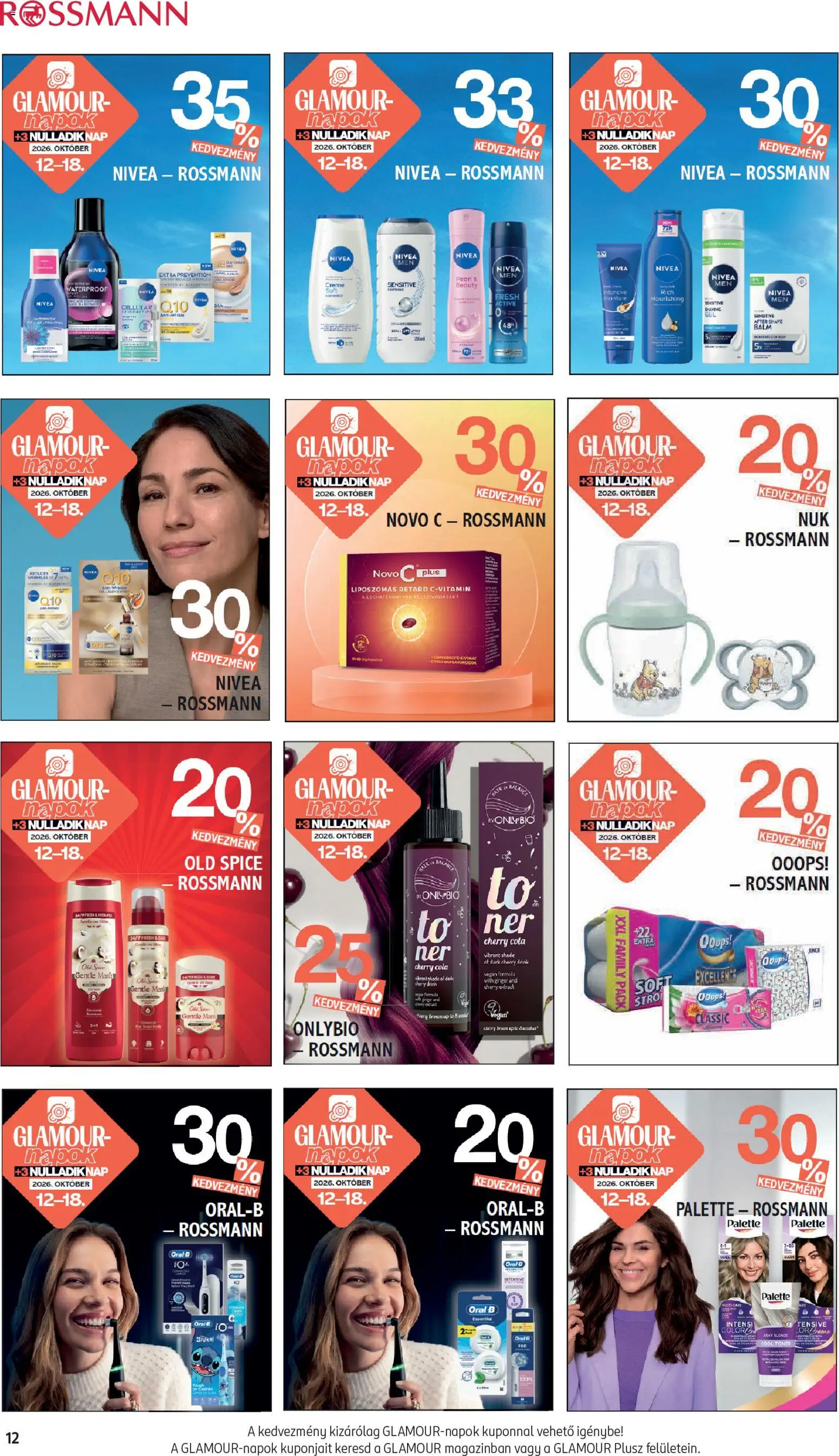 Rossmann akciós ujság - amely érvényes a következő dátumtól: 2026.10.12. | Oldal: 12