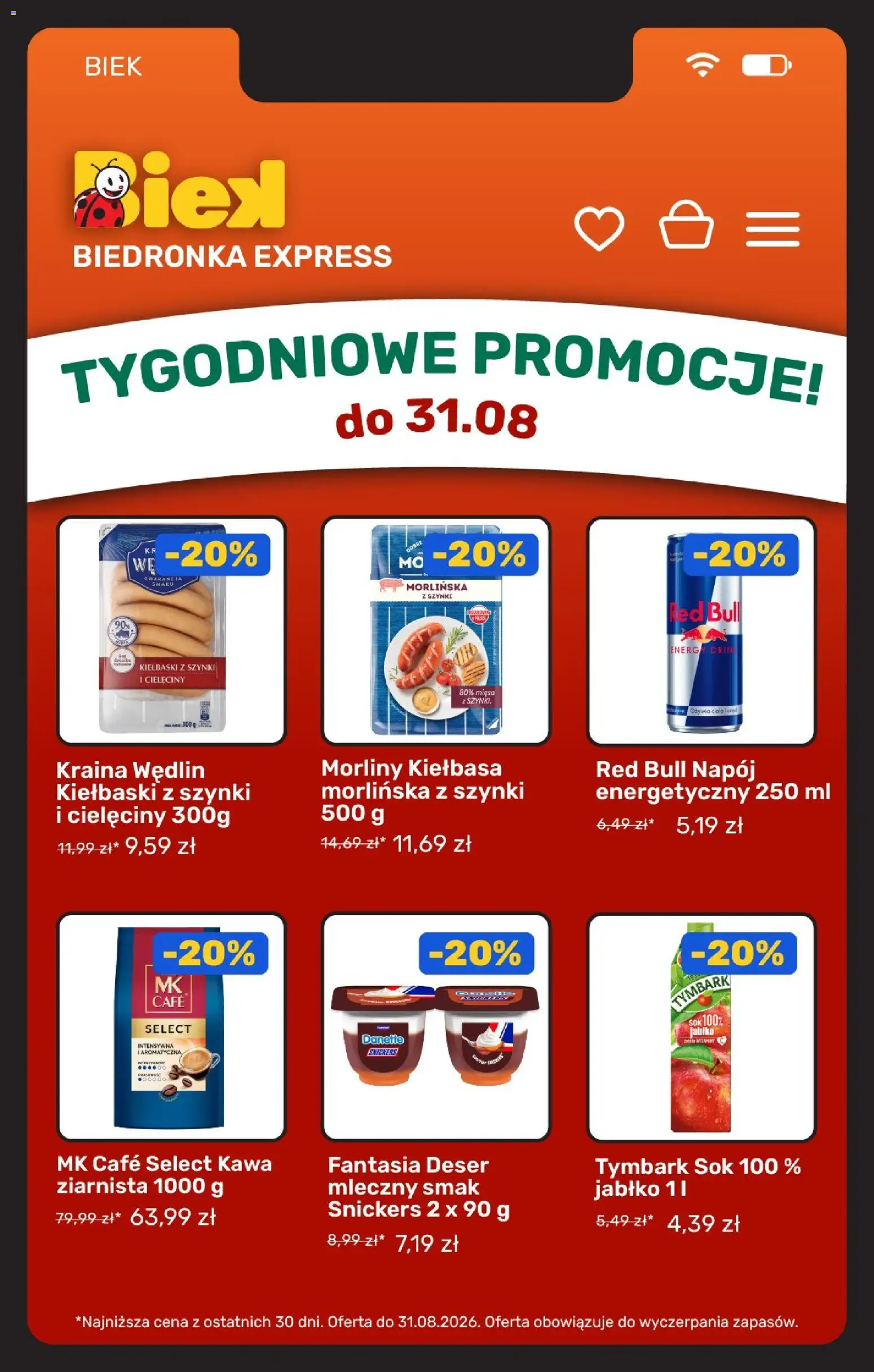 Biedronka Polsko leták - Biek oferta od 28.08.2026 | Strana: 3 | Produkty: Jablka, Red Bull, Snickers