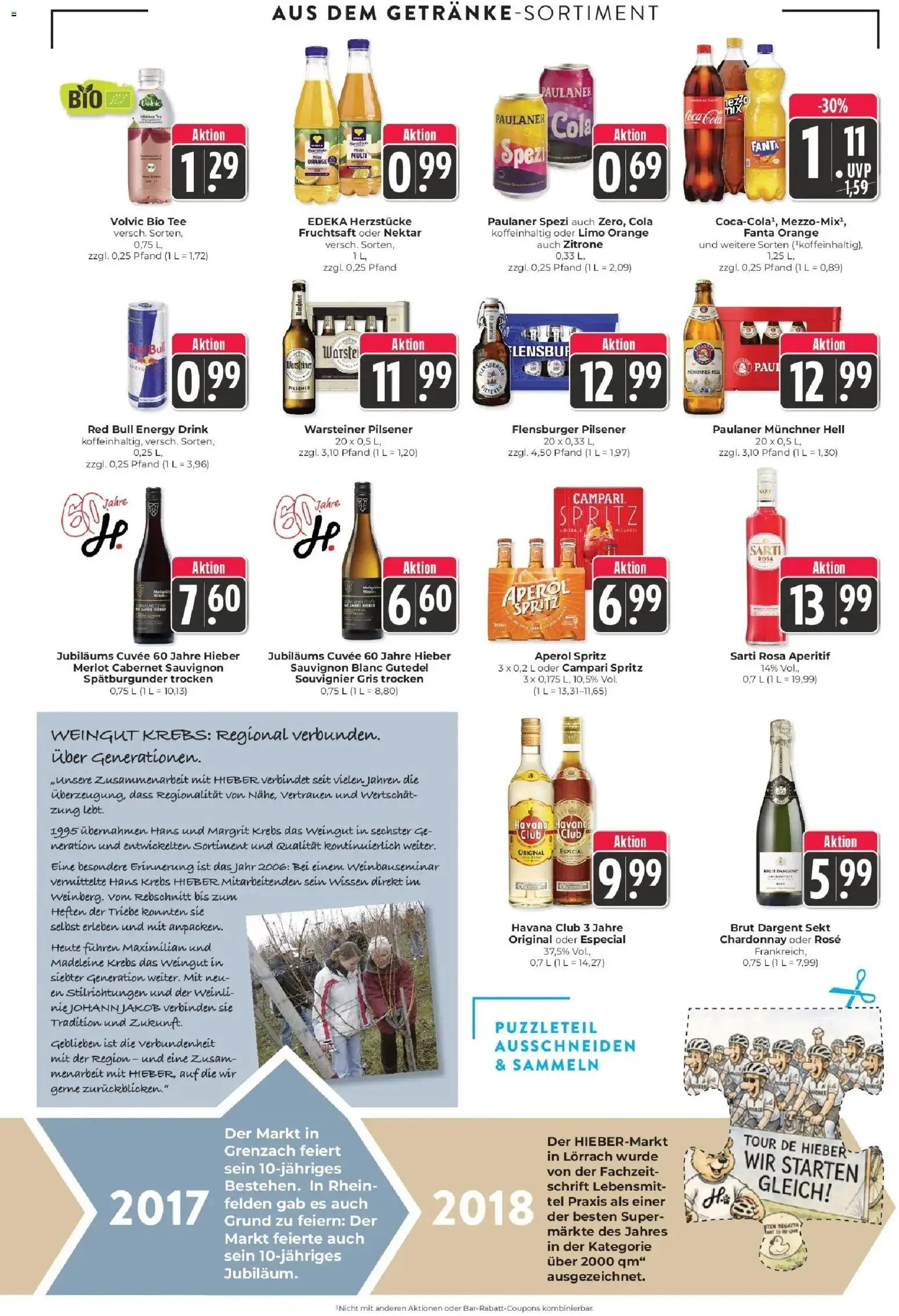 Edeka Prospekt Schliengen (ab 21.09.2026) » Angebote Online | Seite: 13 | Produkte: Cola, Campari, Warsteiner, Zitrone