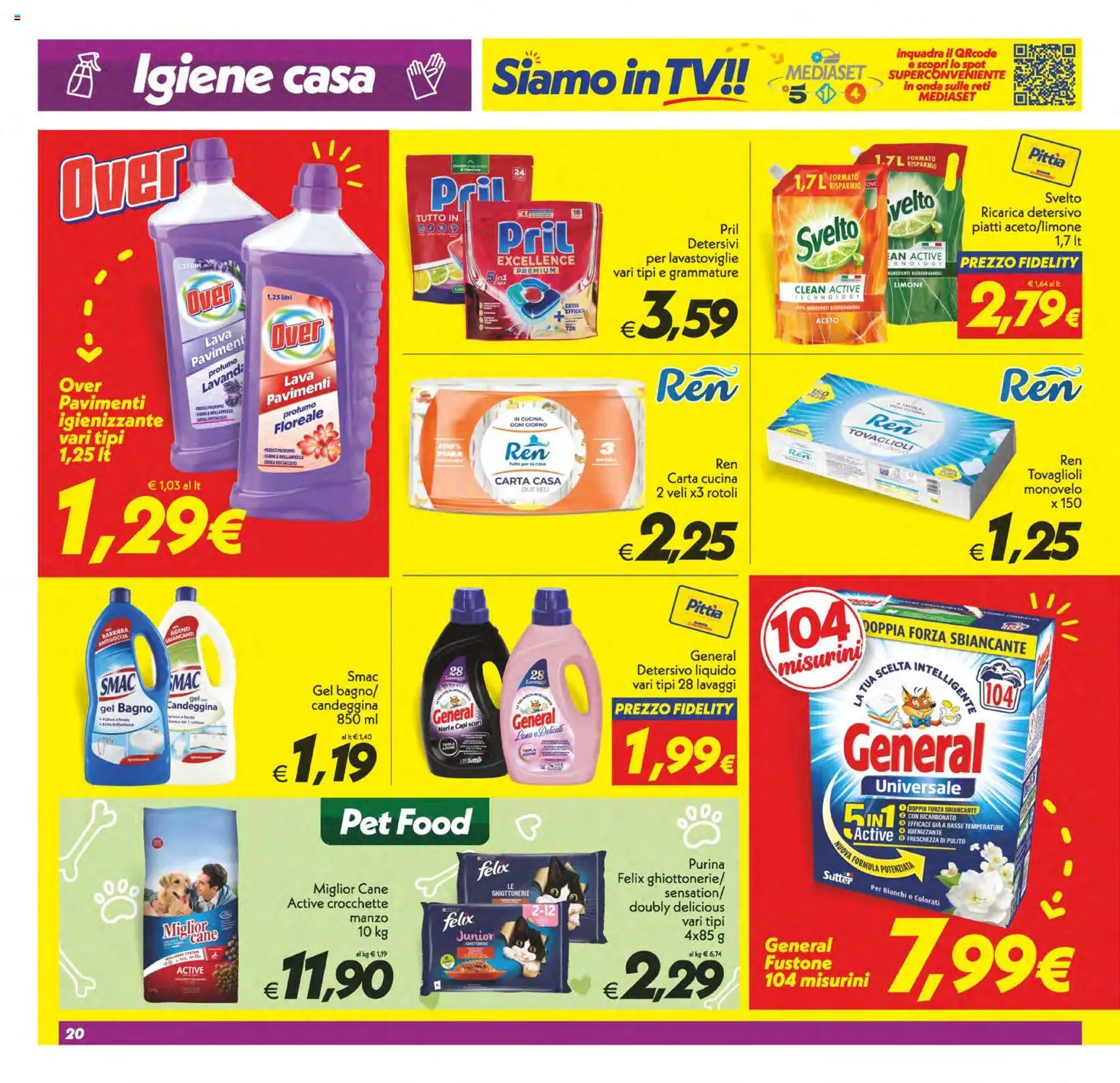 Volantino SuperConveniente del 29.05.2026 | Pagina: 20 | Prodotti: Candeggina, TV, Lavanda, Profumo