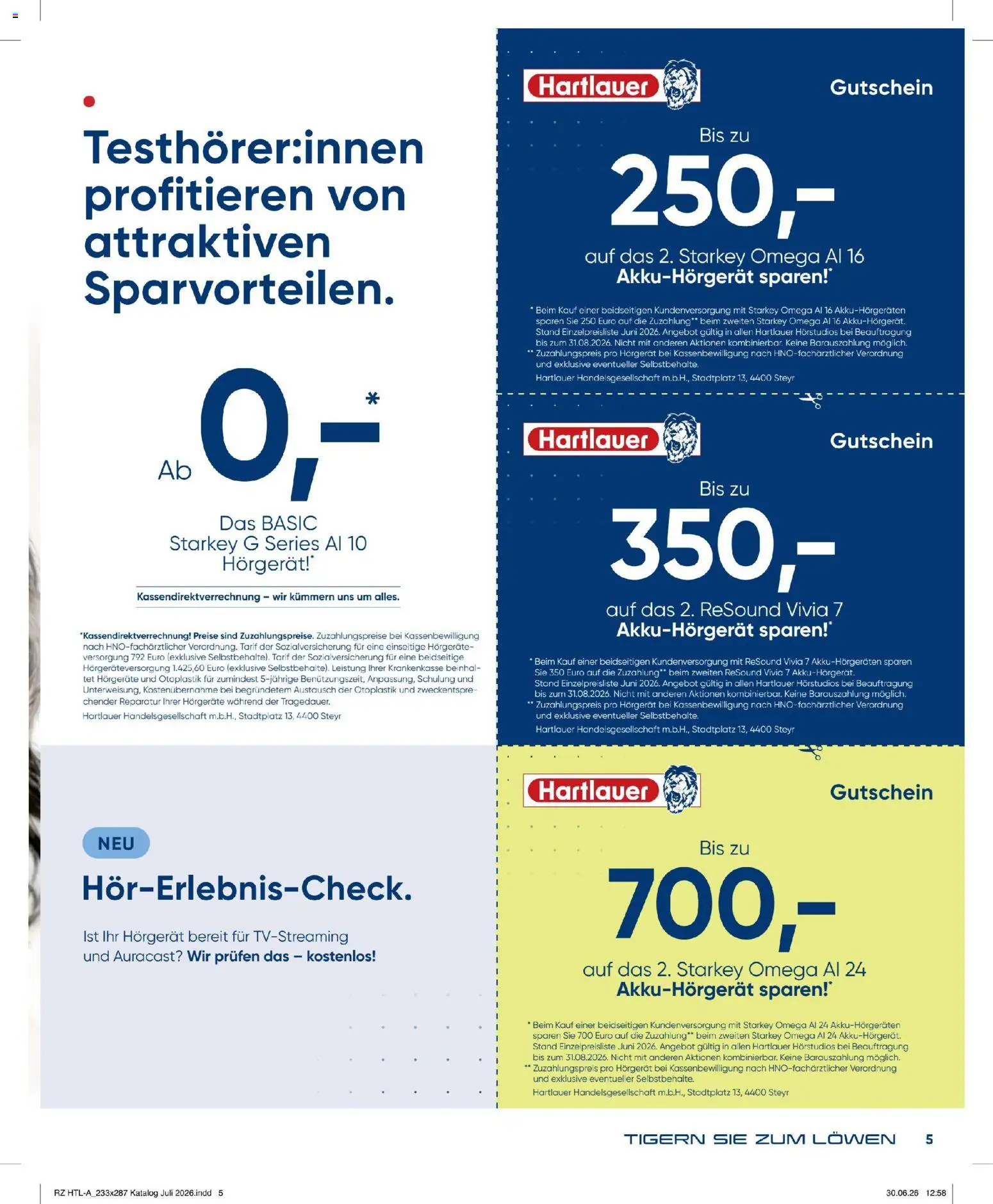 Hartlauer 500 Testhörer:innen gesucht! gültig ab 10.07.2026 | Seite: 5