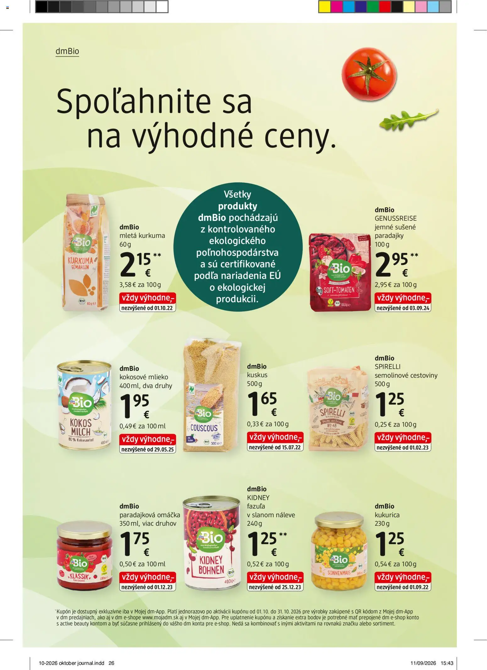 Nové dm drogerie akcie – leták je platný od 01.10.2026 | Strana: 26