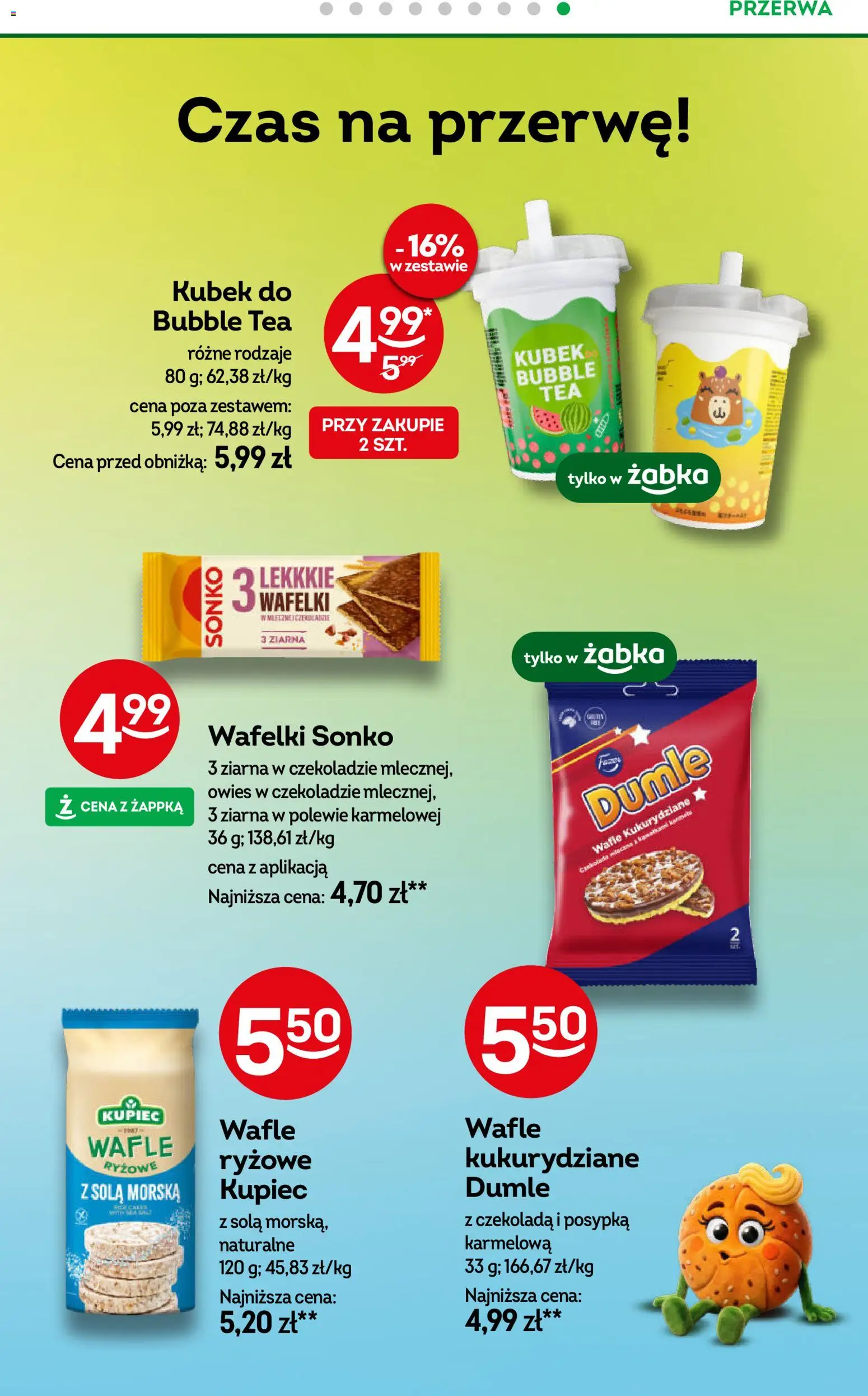Żabka gazetka od 20.05.2026 | Strona: 86 | Produkty: Wafle, Wafle ryżowe, Wafelki, Czekolada
