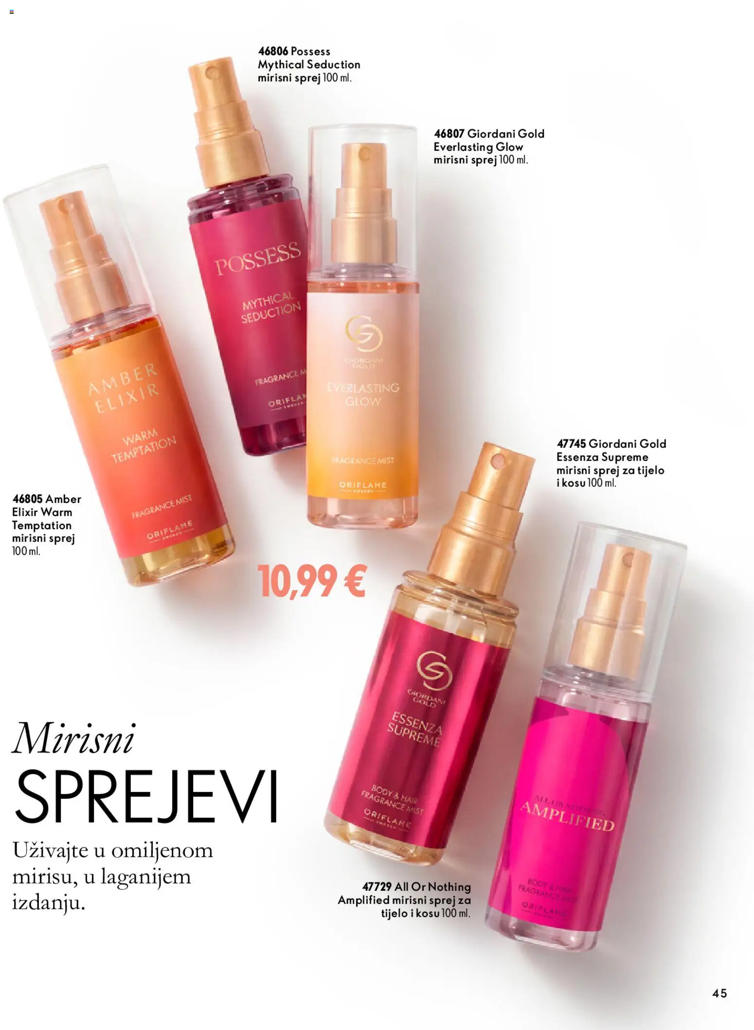Oriflame katalog | vrijedi od 18.11.2026 | Stranica: 45 | Proizvodi: Sprej za tijelo