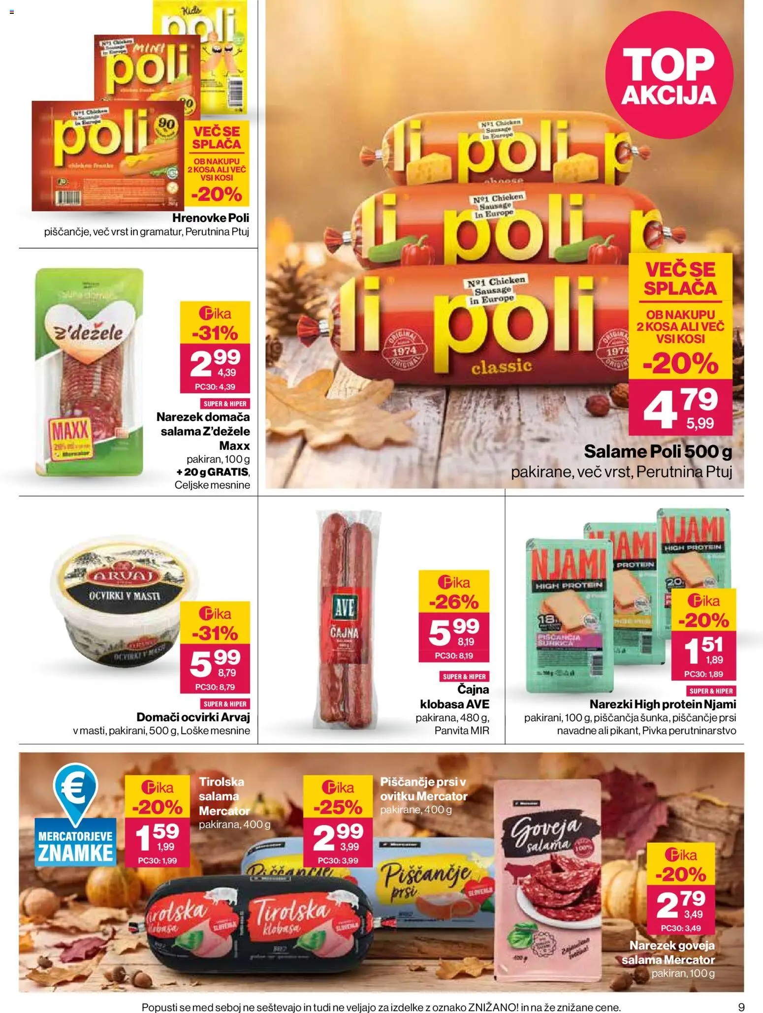 Novi Mercator katalog ponudbe – veljaven od 29.10.2026 | Stran: 9