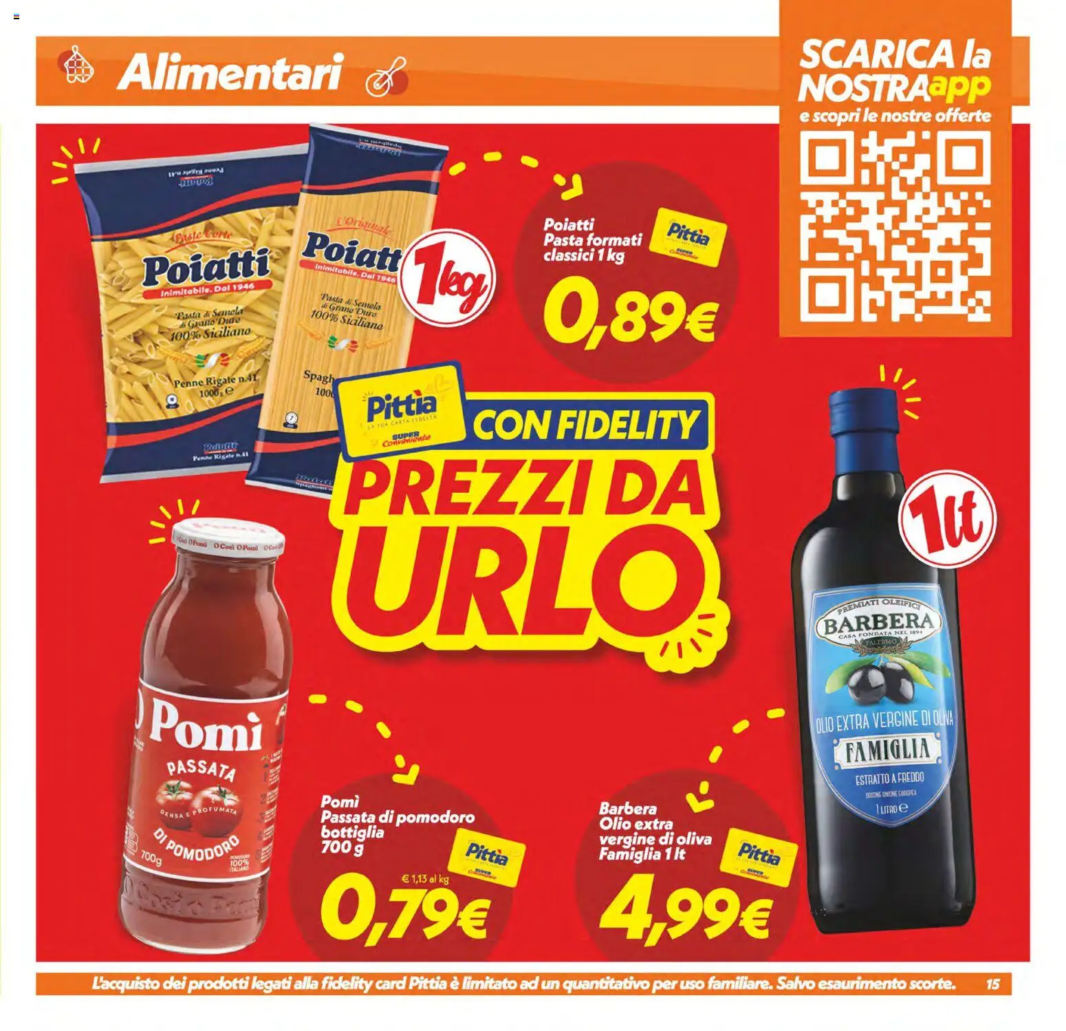 Volantino SuperConveniente del 29.05.2026 | Pagina: 15 | Prodotti: Olio, Olio extra vergine, Penne, Bottiglia