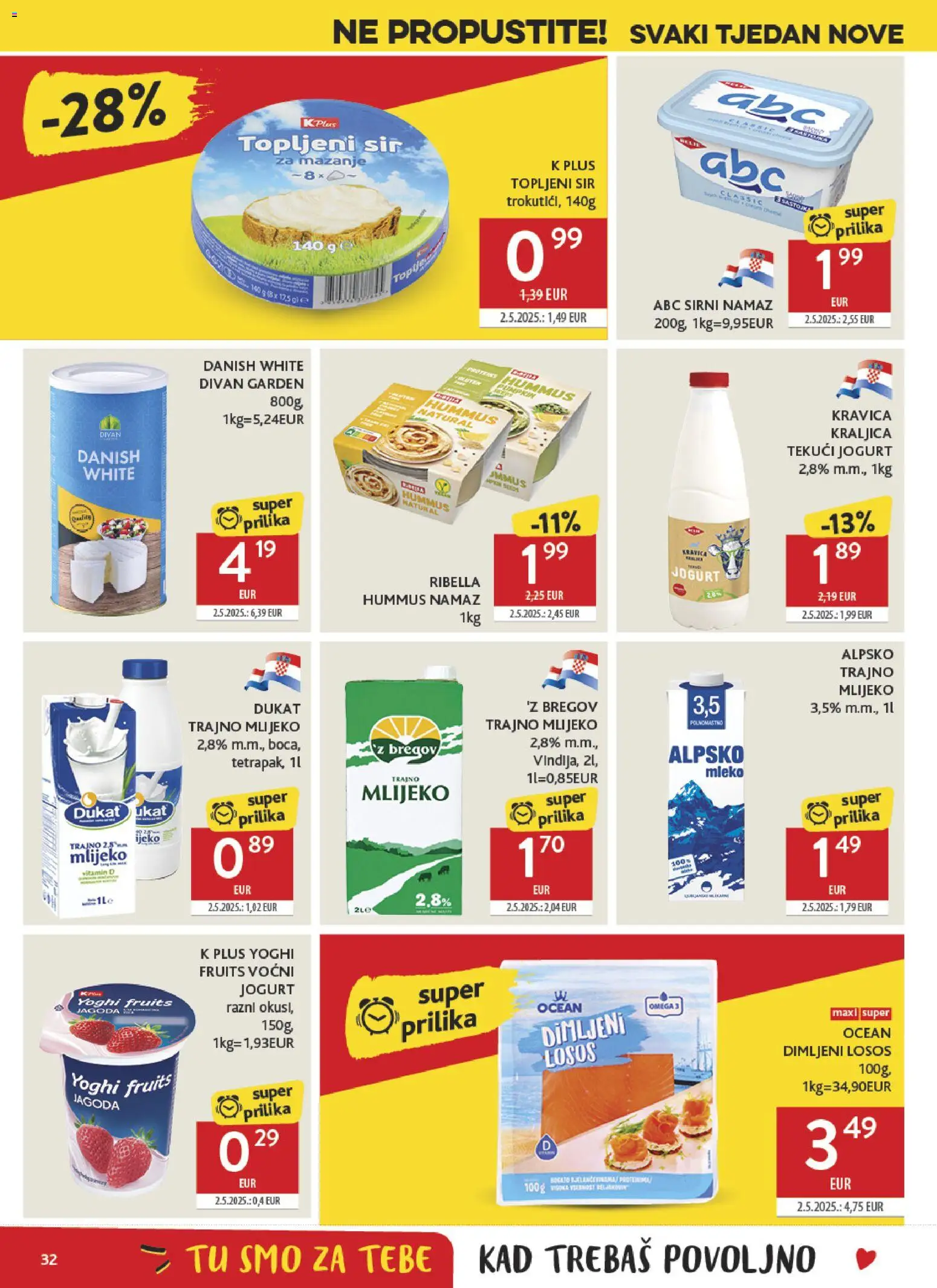 Konzum HR akciós ujság - amely érvényes a következő dátumtól: 2026.09.16. | Oldal: 32 | Termékek: Omega 3, Omega