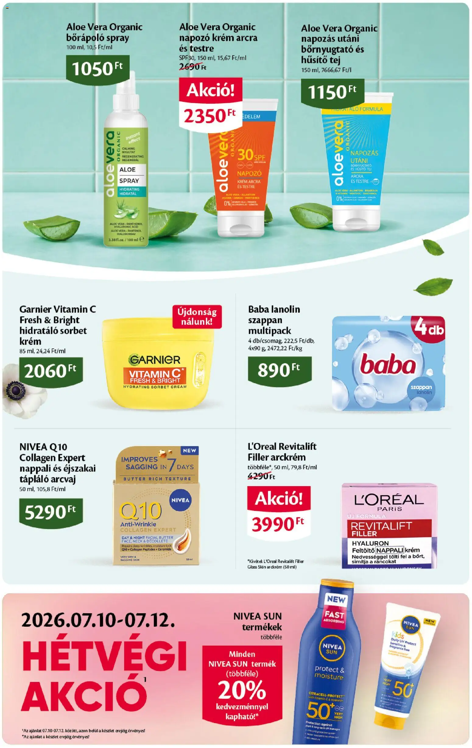 EcoFamily akciós ujság - amely érvényes a következő dátumtól: 2026.07.09. | Oldal: 10 | Termékek: Arckrém, Tej, Vitamin c, Szappan