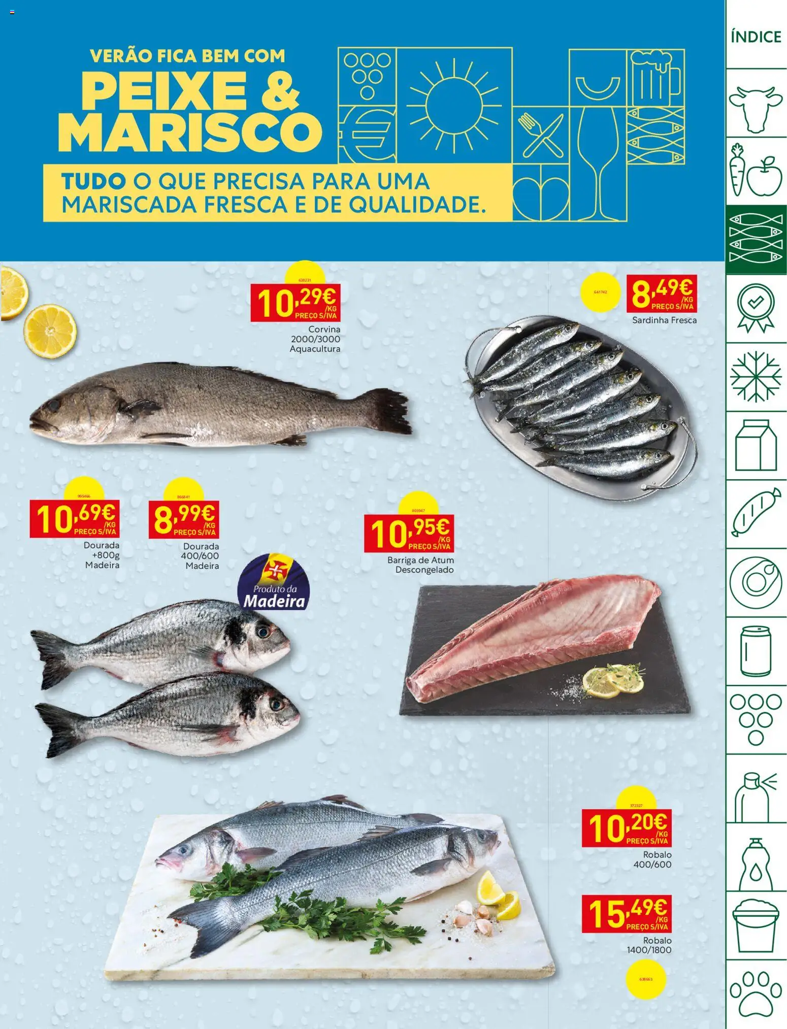 Recheio folheto Madeira │ válido de 25/08/2026 | Página: 5 | Produtos: Dourada, Atum, Peixe