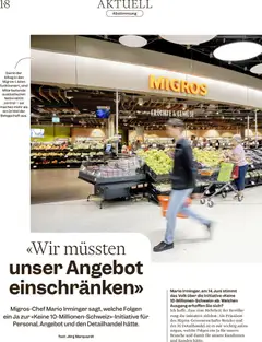 FRÜCHTE & GEMÜSE, Fruits and vegetables selection at Migros. ab 27.05.2026 gültig | Seite: 18