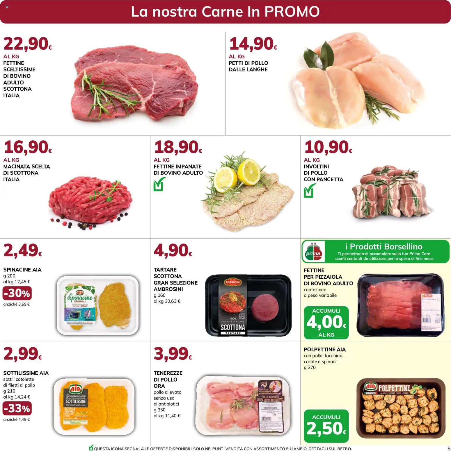 Volantino Basko del 11/08/2026 | Pagina: 5 | Prodotti: Pancetta, Carote, Carne, Cotolette di pollo