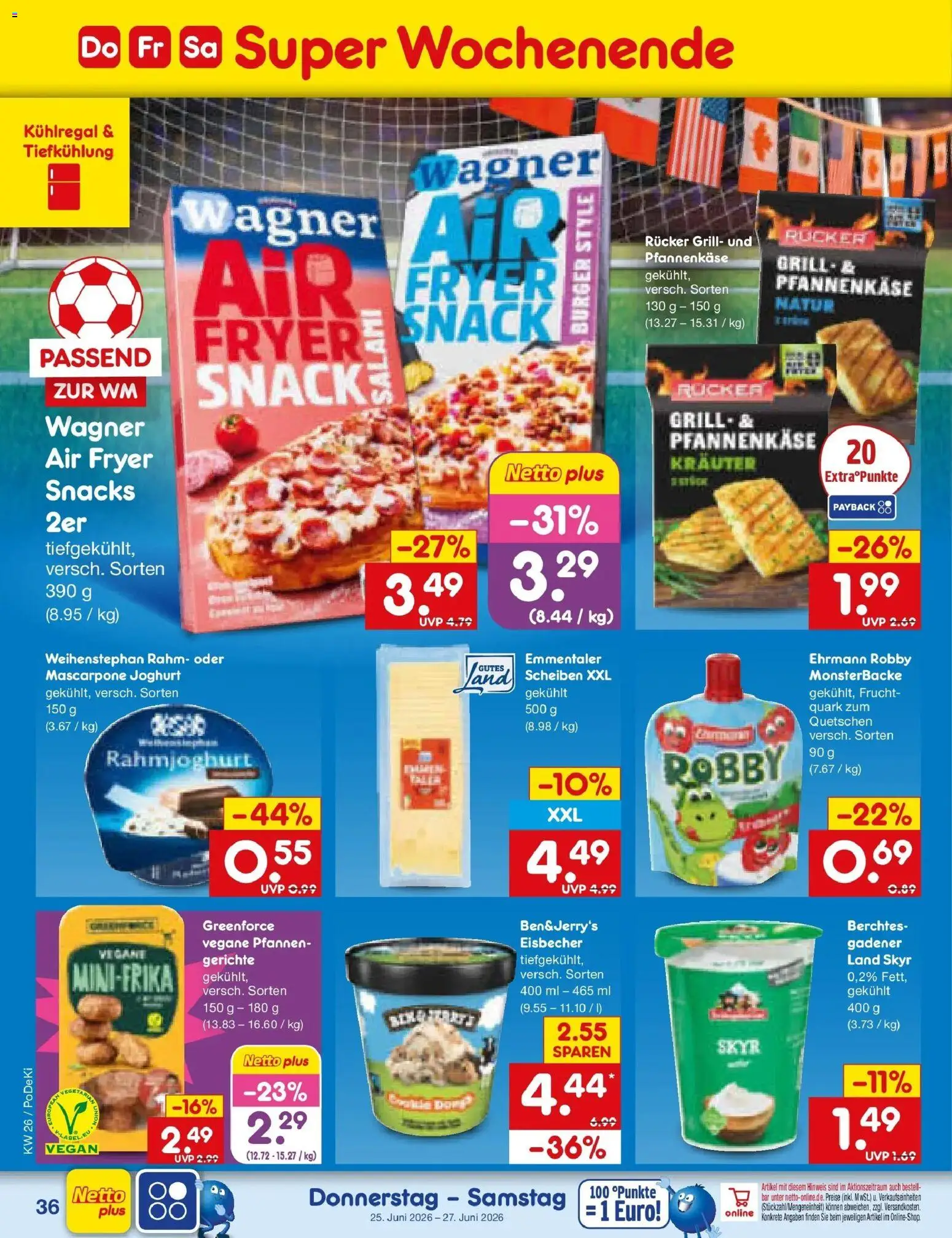 Netto Marken-Discount Prospekt Oberhaid – gültig ab 21.06.2026 | Seite: 48 | Produkte: Grill, Quark, Mascarpone, Burger