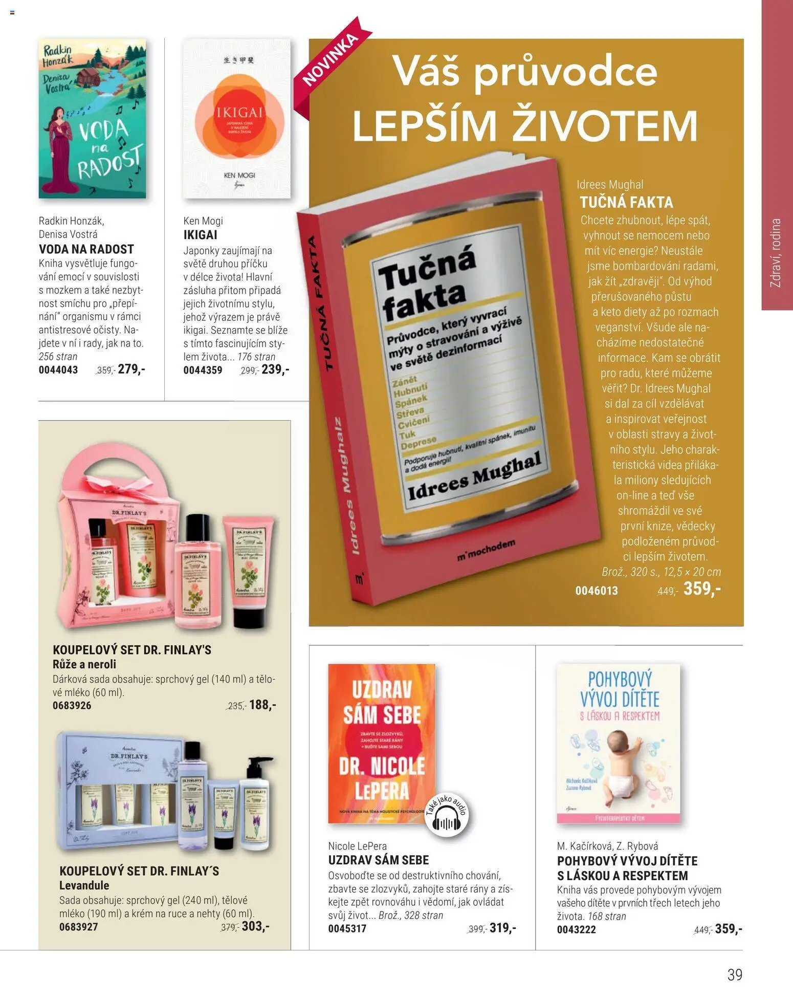 Luxor leták od 01.09.2026 | Strana: 39 | Produkty: Kniha, Sprchový gel, Audio, Nehty