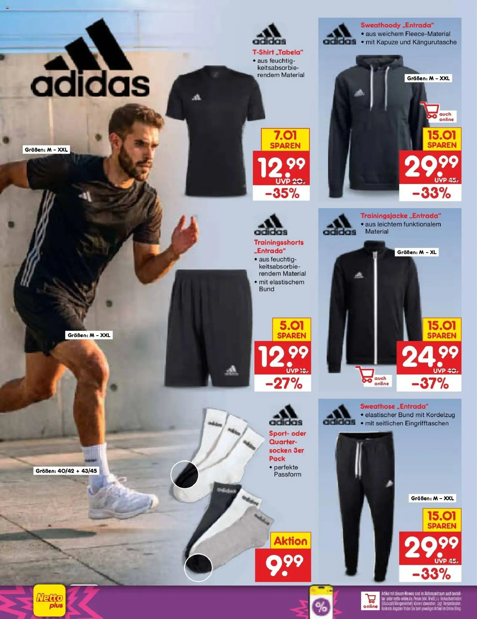 Netto Marken-Discount Prospekt Hannover (ab 24.08.2026) » Angebote | Seite: 42 | Produkte: Sweathose, Trainingsjacke, Socken