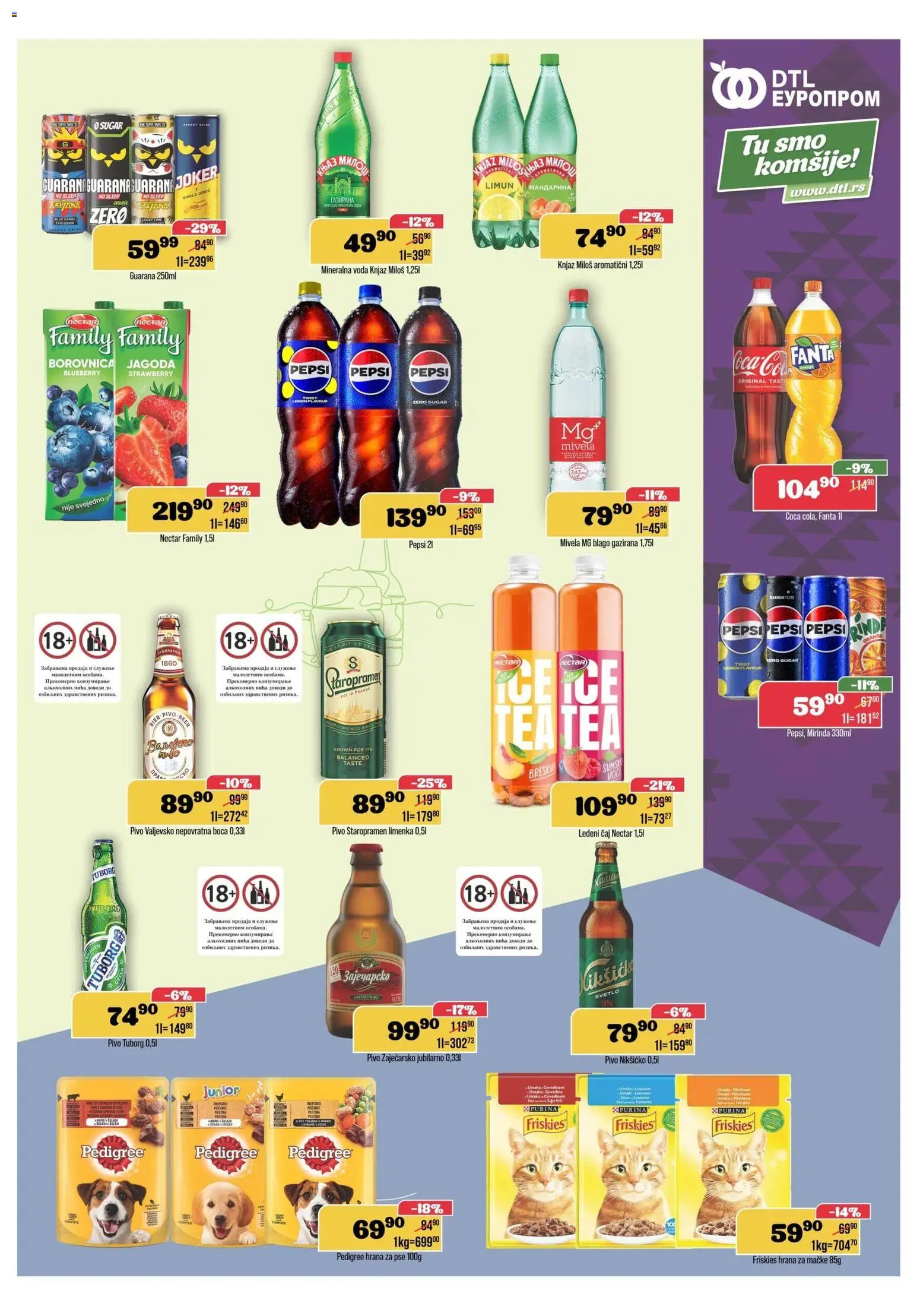 Europrom katalog - važi od 06.05.2026 | Strana: 9 | Proizvode: Jagoda, Voda, Mineralna voda, Limun